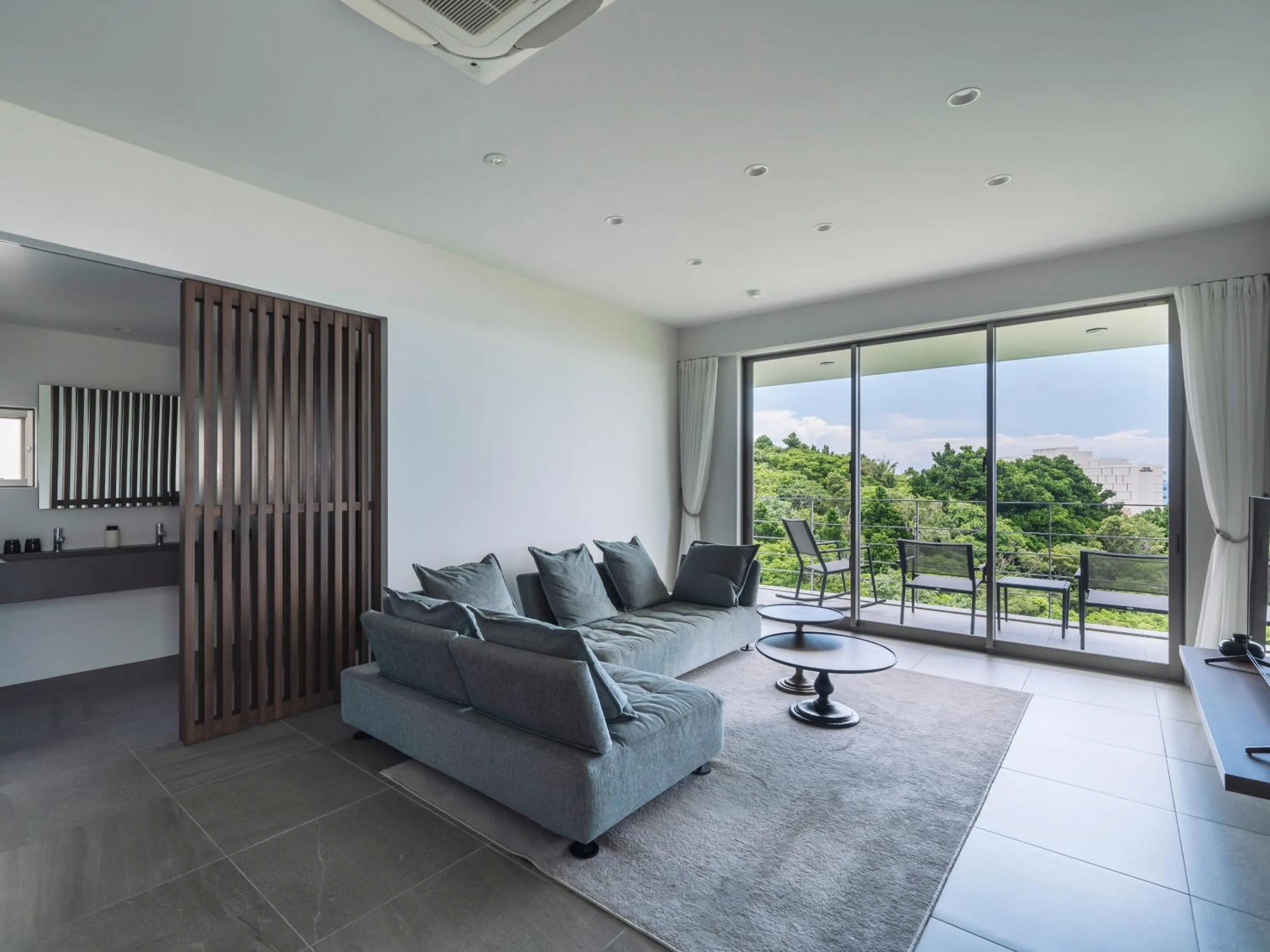 Living room in Blue Rela Luxe Resort Okinawa