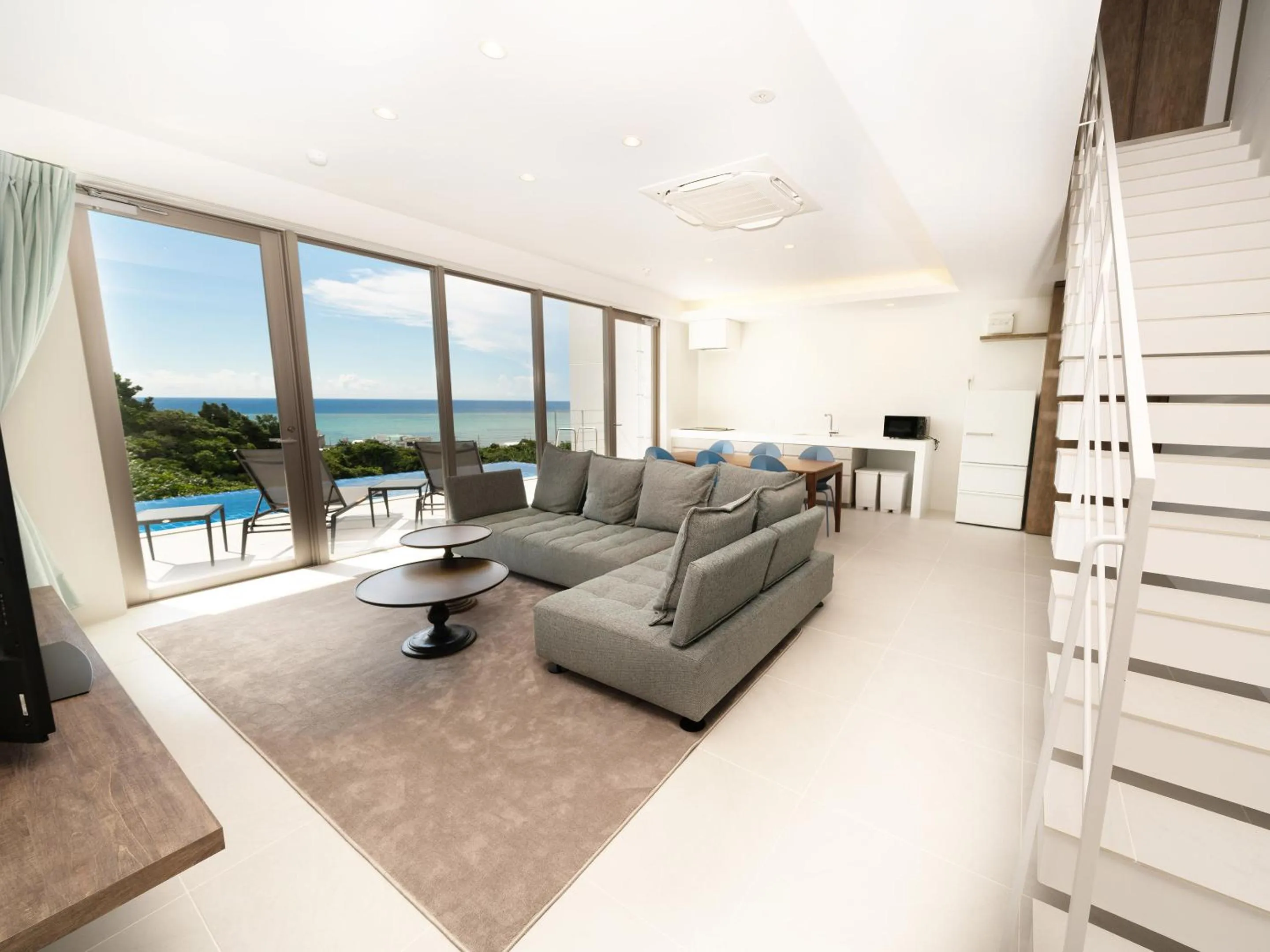 Living room in Blue Rela Luxe Resort Okinawa