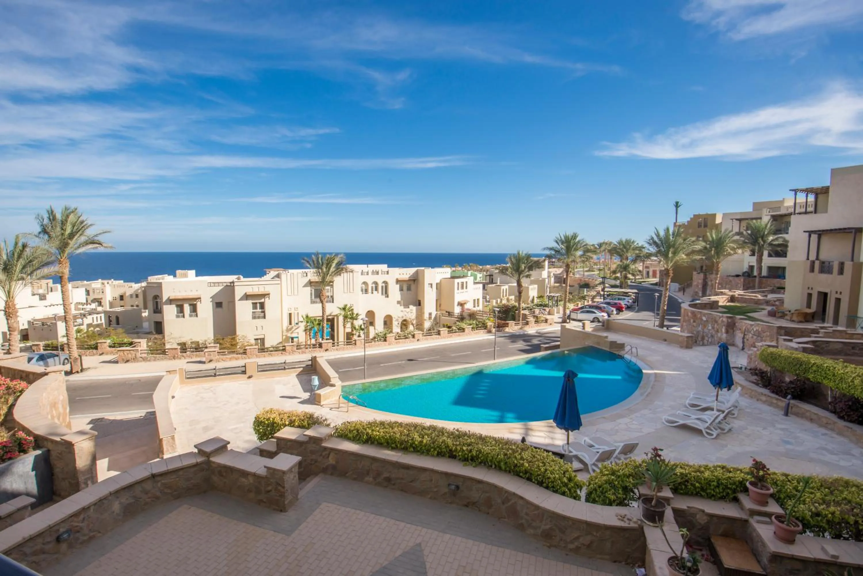 Pool view in OSKENA Azzurra Sahl Hasheesh Hurghada