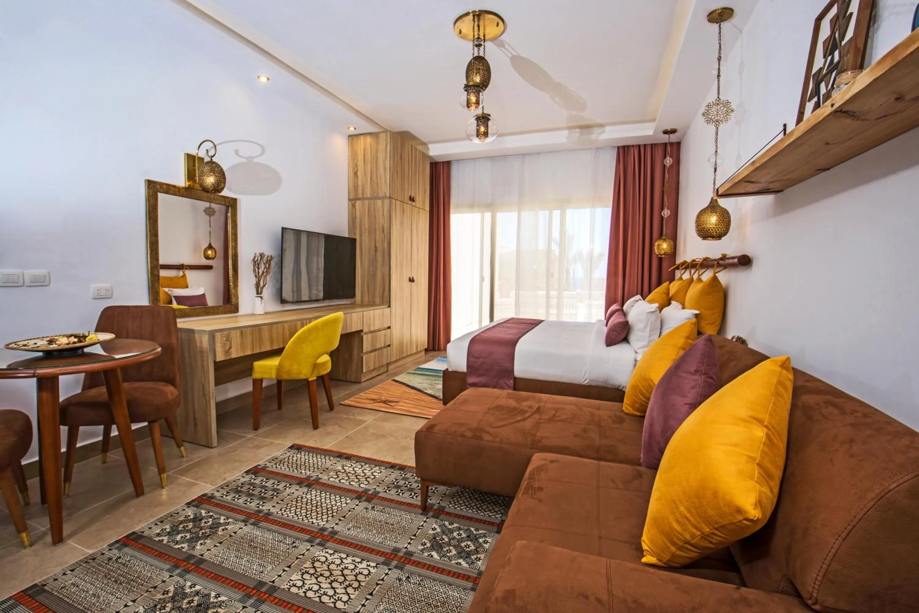 TV and multimedia, Bed in OSKENA Azzurra Sahl Hasheesh Hurghada