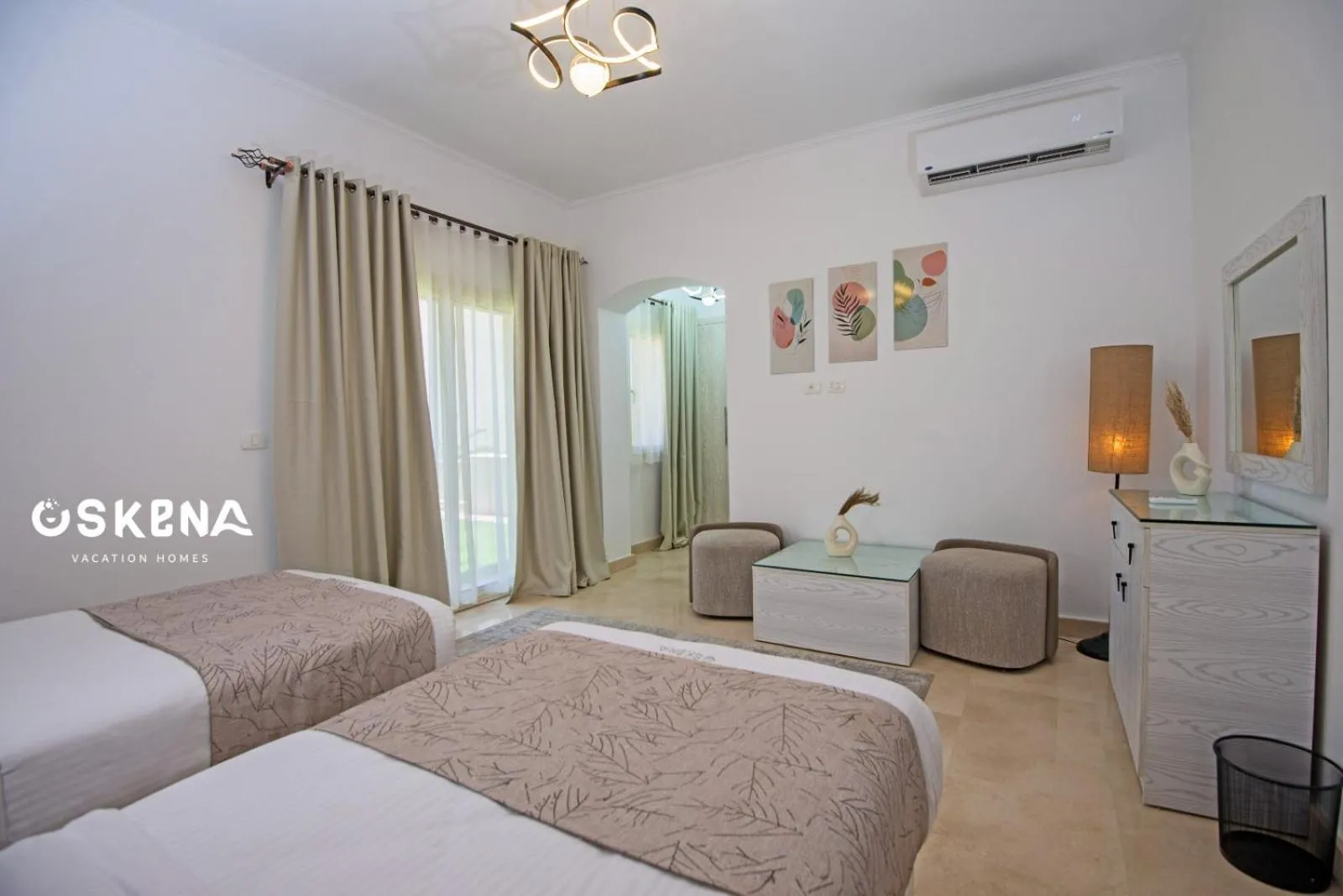 Bedroom, Bed in OSKENA Azzurra Sahl Hasheesh Hurghada