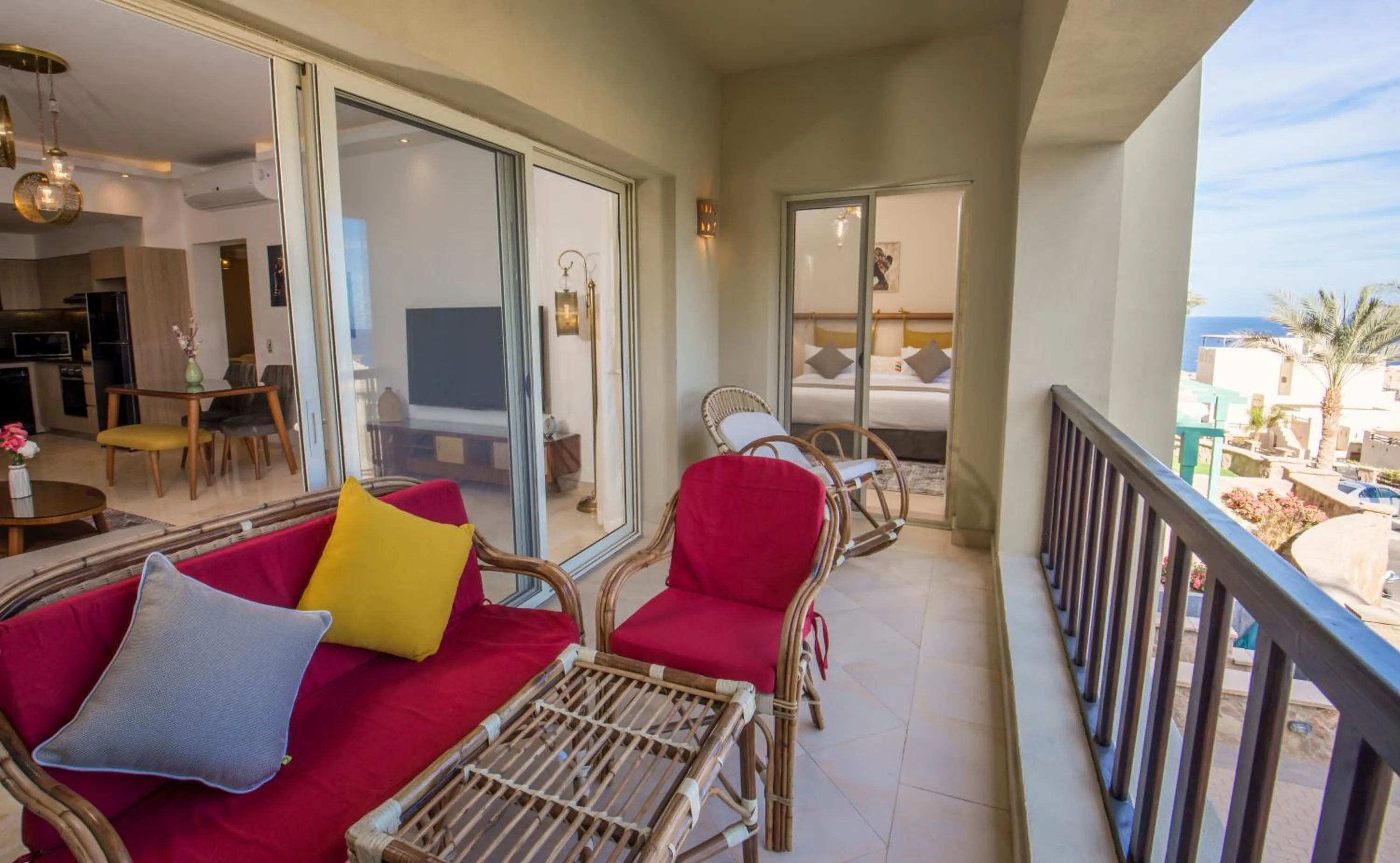 Balcony/Terrace in OSKENA Azzurra Sahl Hasheesh Hurghada