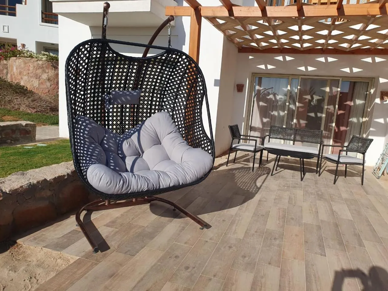 Patio in OSKENA Azzurra Sahl Hasheesh Hurghada