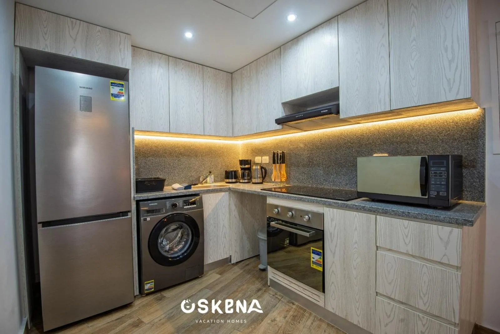 Kitchen or kitchenette in OSKENA Azzurra Sahl Hasheesh Hurghada