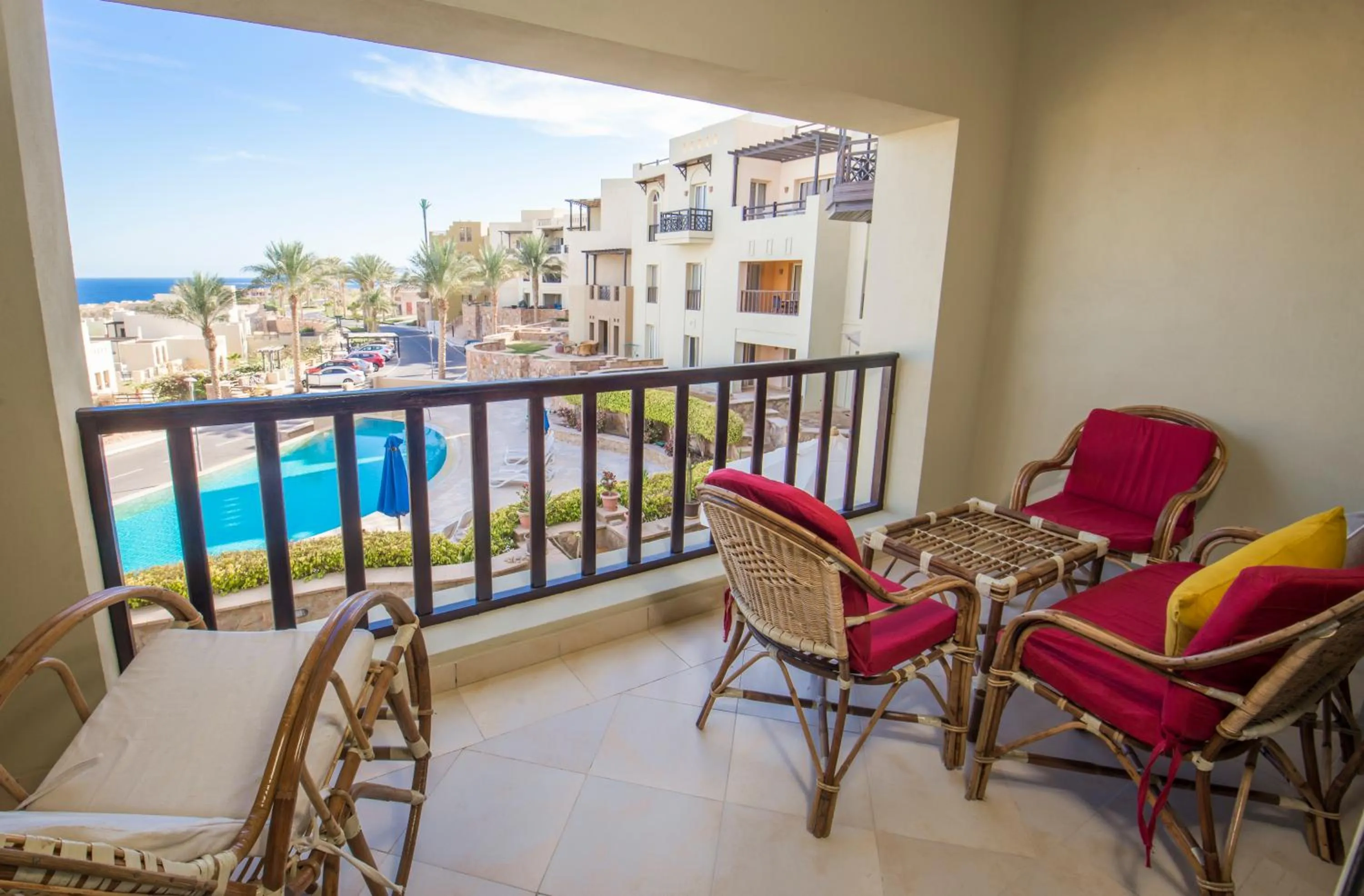 Balcony/Terrace in OSKENA Azzurra Sahl Hasheesh Hurghada