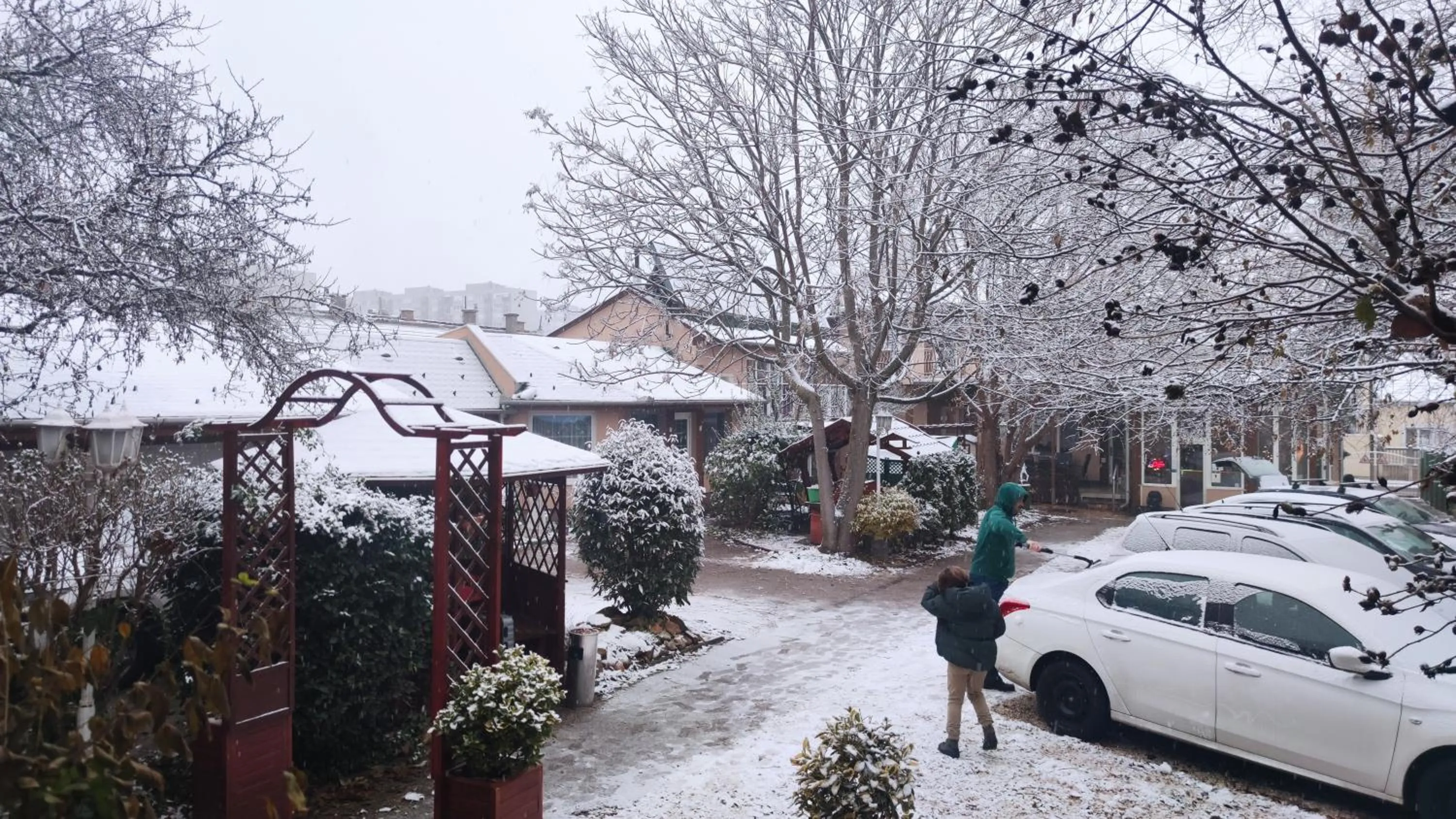 Inner courtyard view in Hotel Oswaldo