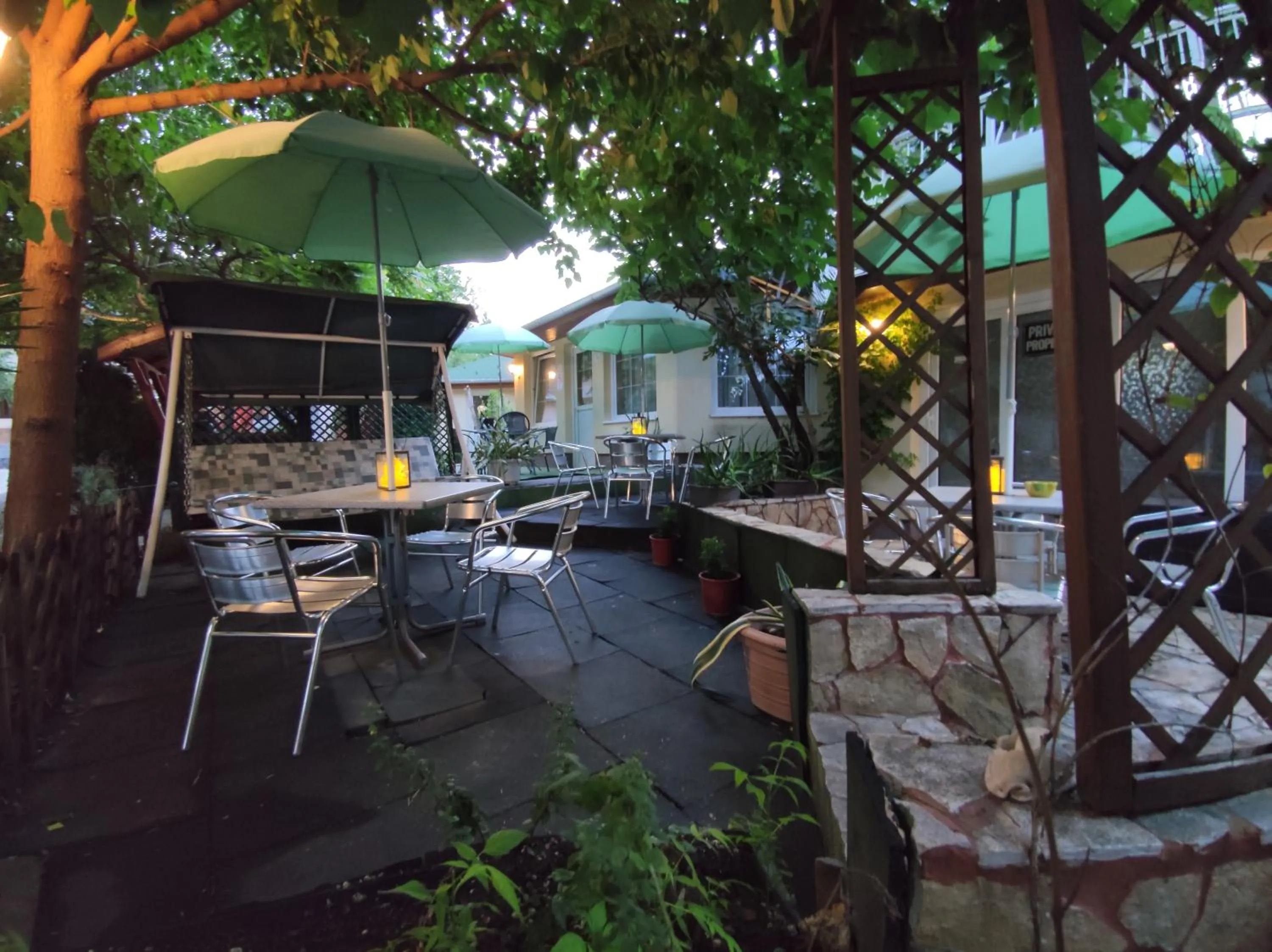 Garden view in Hotel Oswaldo