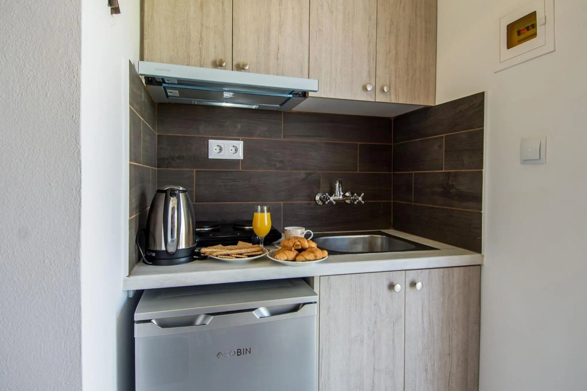 Kitchen or kitchenette in Kolevri Studios - 650m from Laganas Center, by ZanteWize