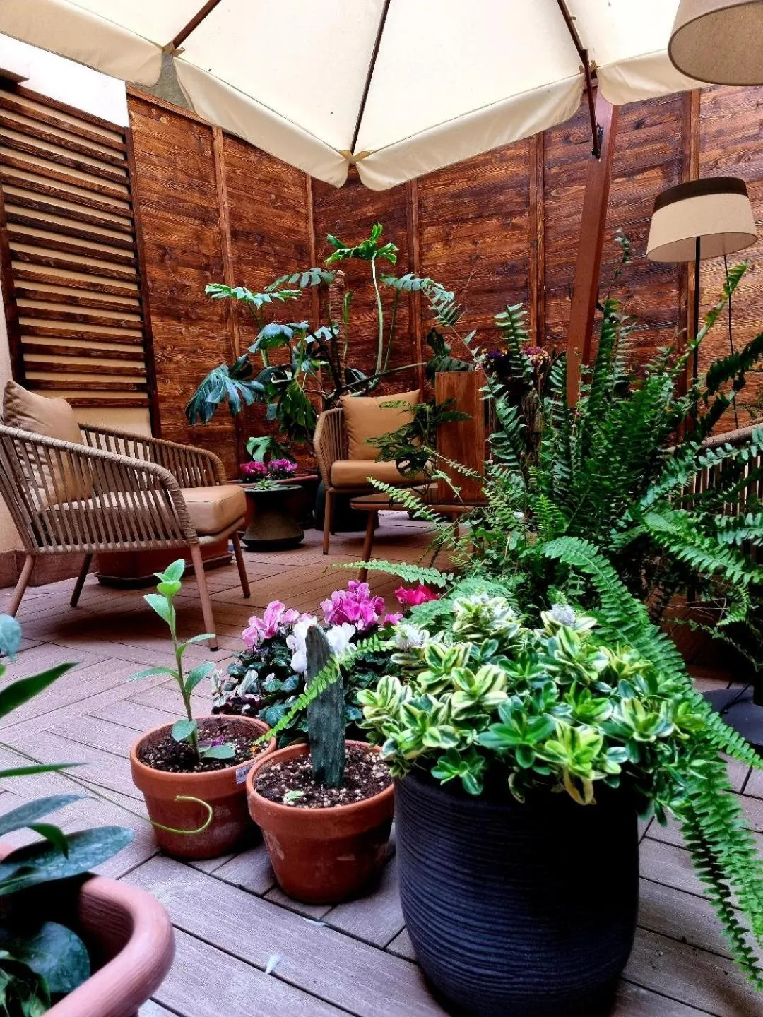 Patio in Corso Suite 107 Rooms Wellness & Spa