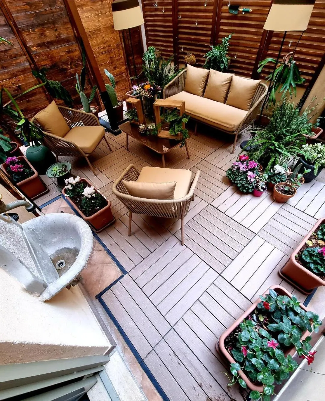 Patio in Corso Suite 107 Rooms Wellness & Spa
