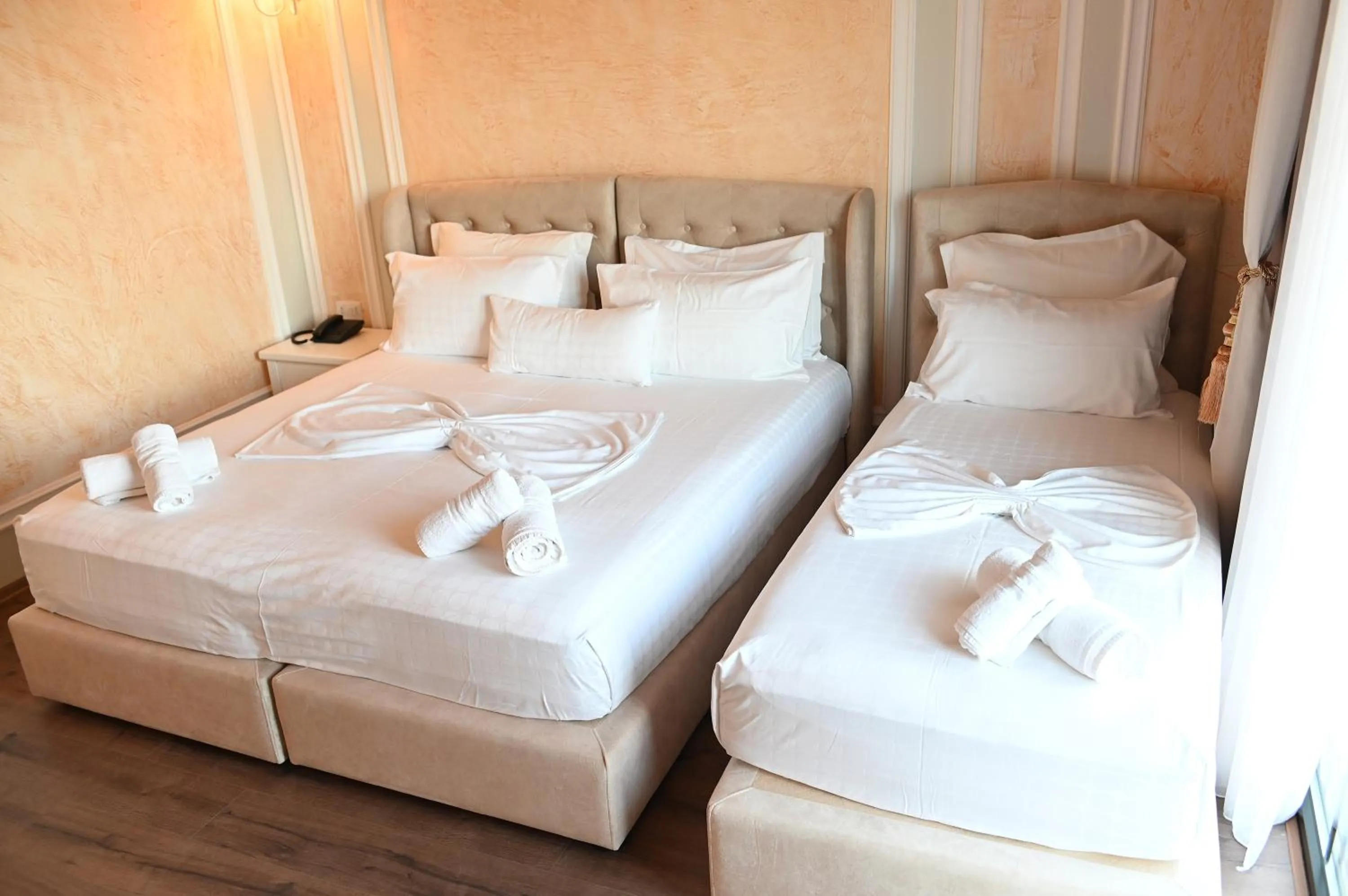 Bed in Hotel Onufri
