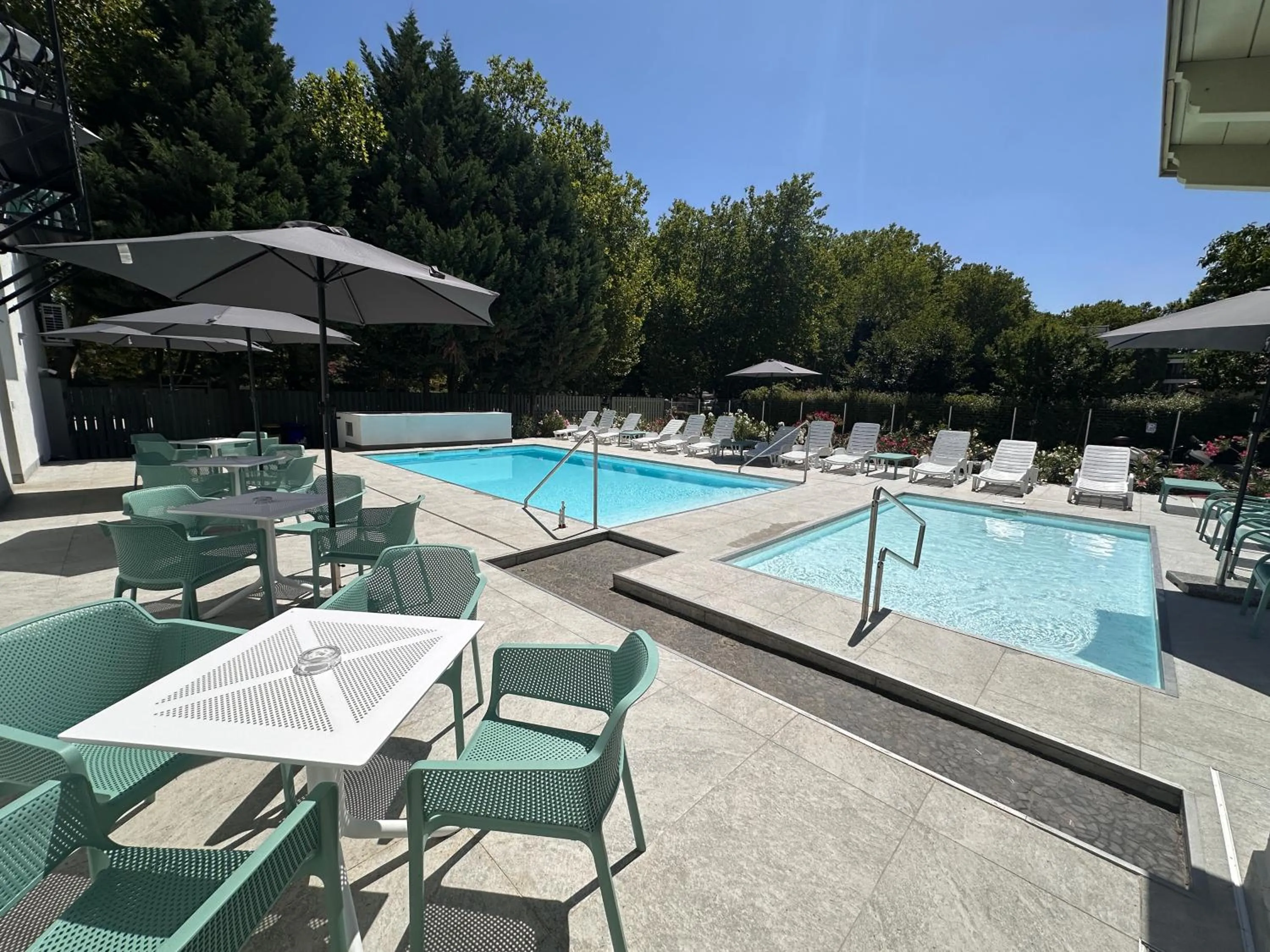 Swimming pool in Pater Apartments and Rooms