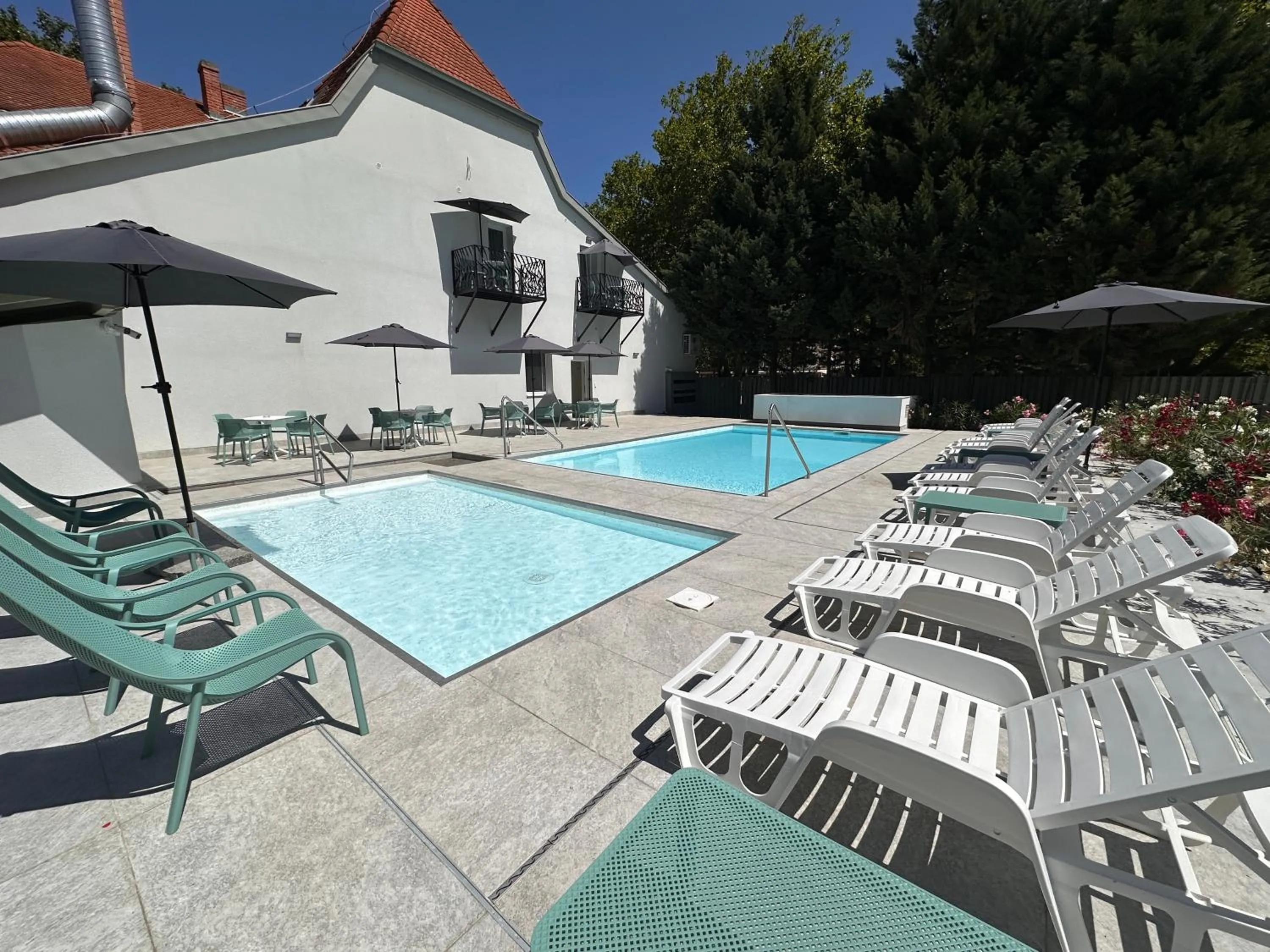 Swimming pool in Pater Apartments and Rooms