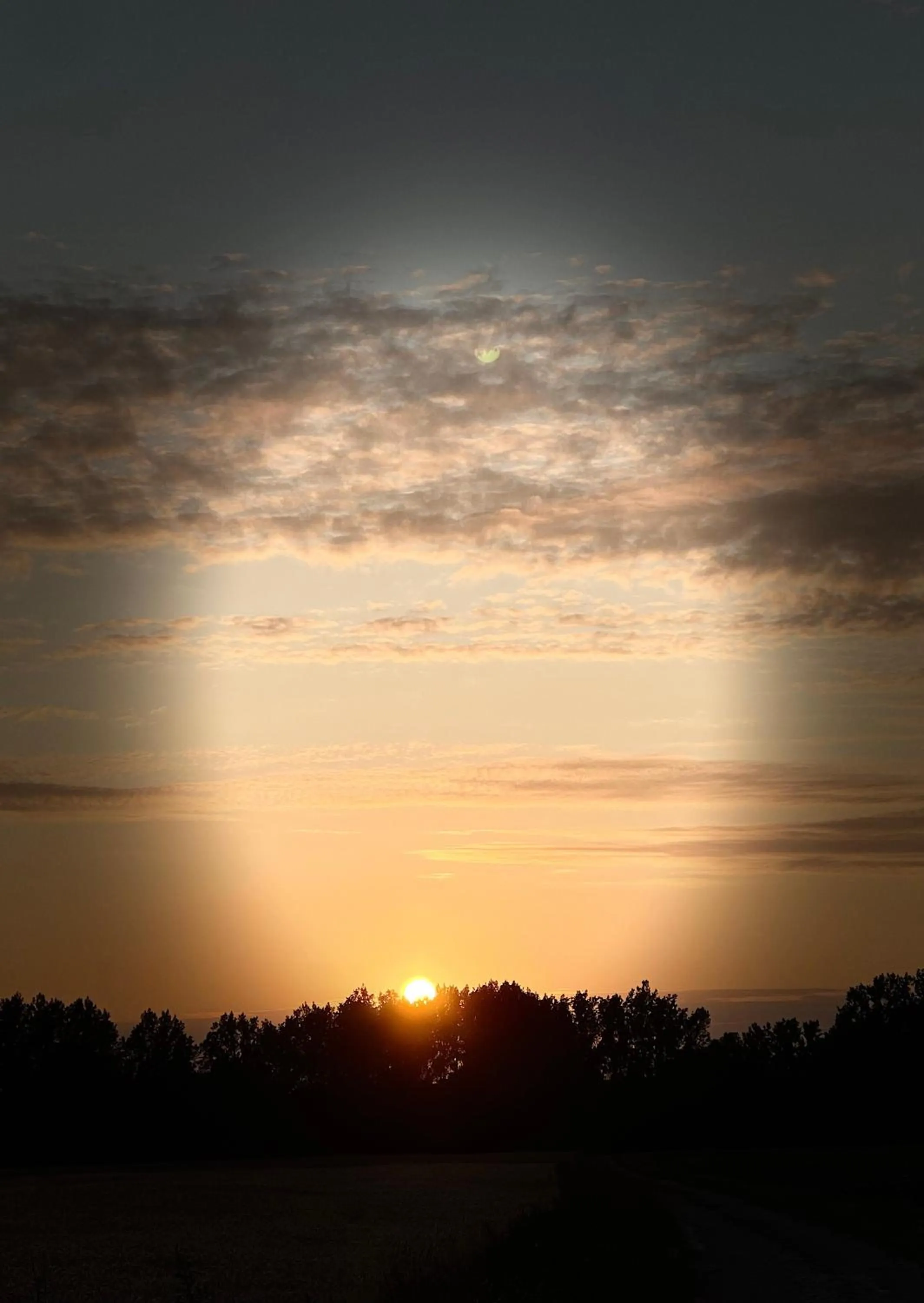 Sunset in Domaine de Fresnoy