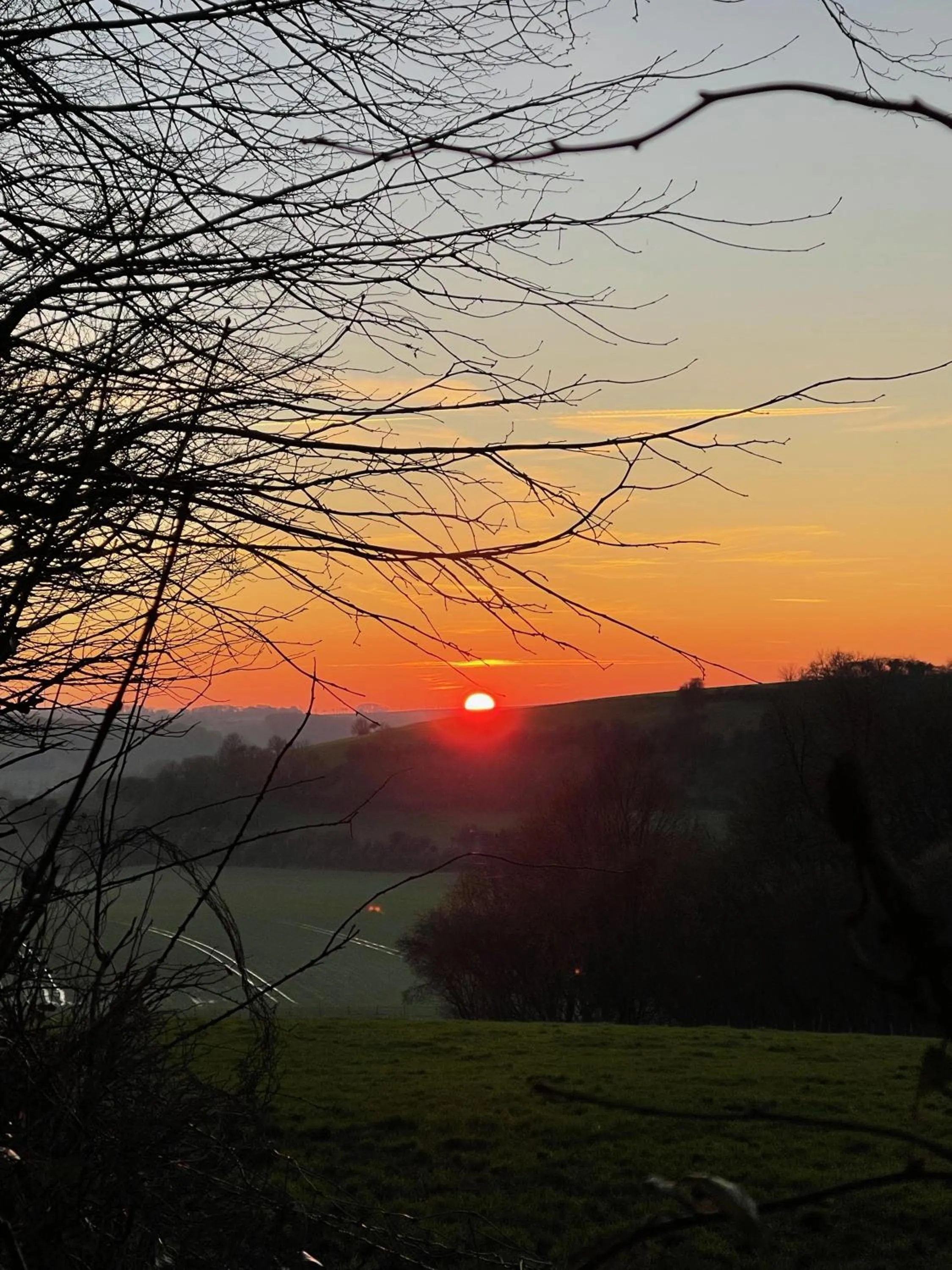 Sunset in Domaine de Fresnoy