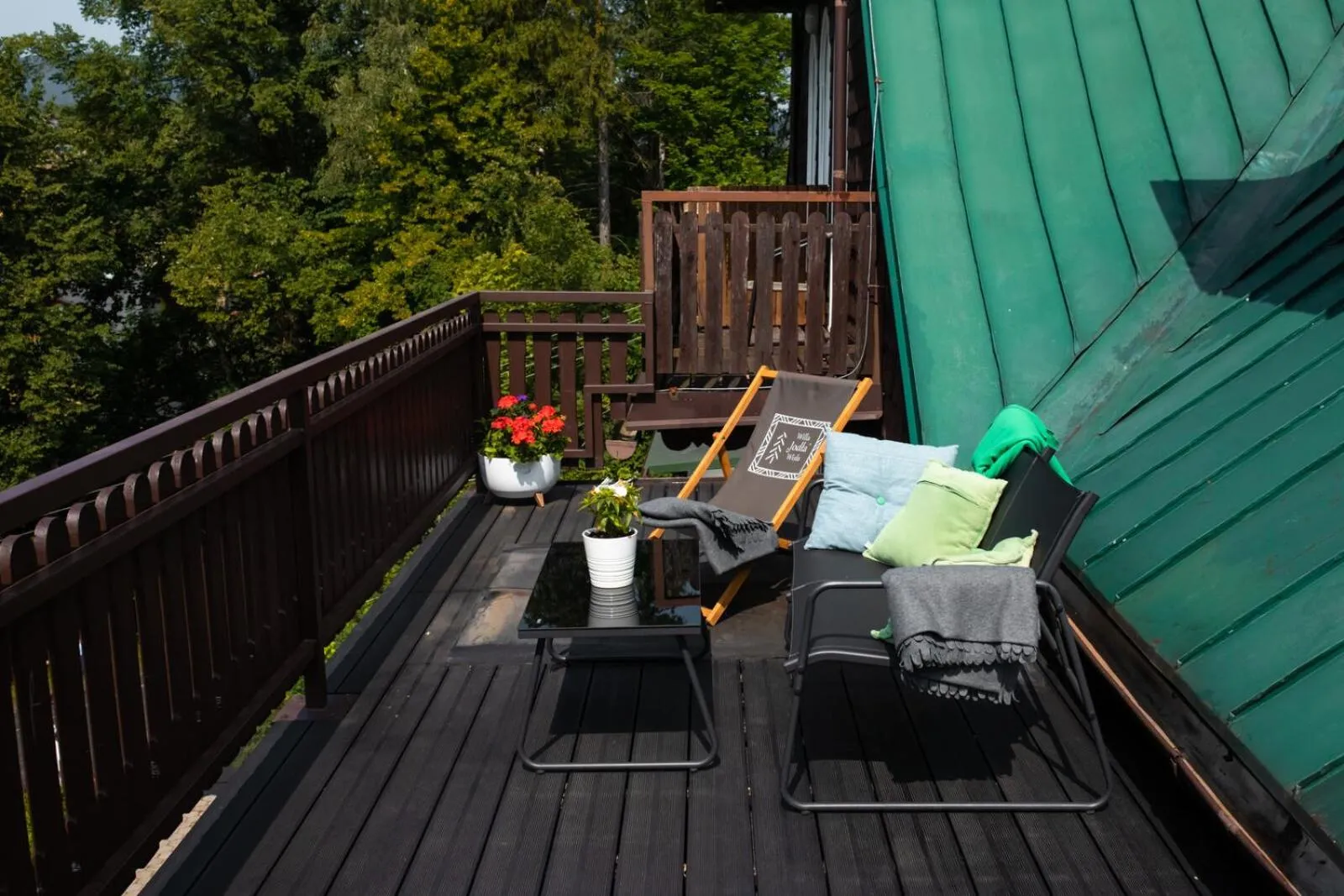 Balcony/Terrace in Willa JODŁA Wisła
