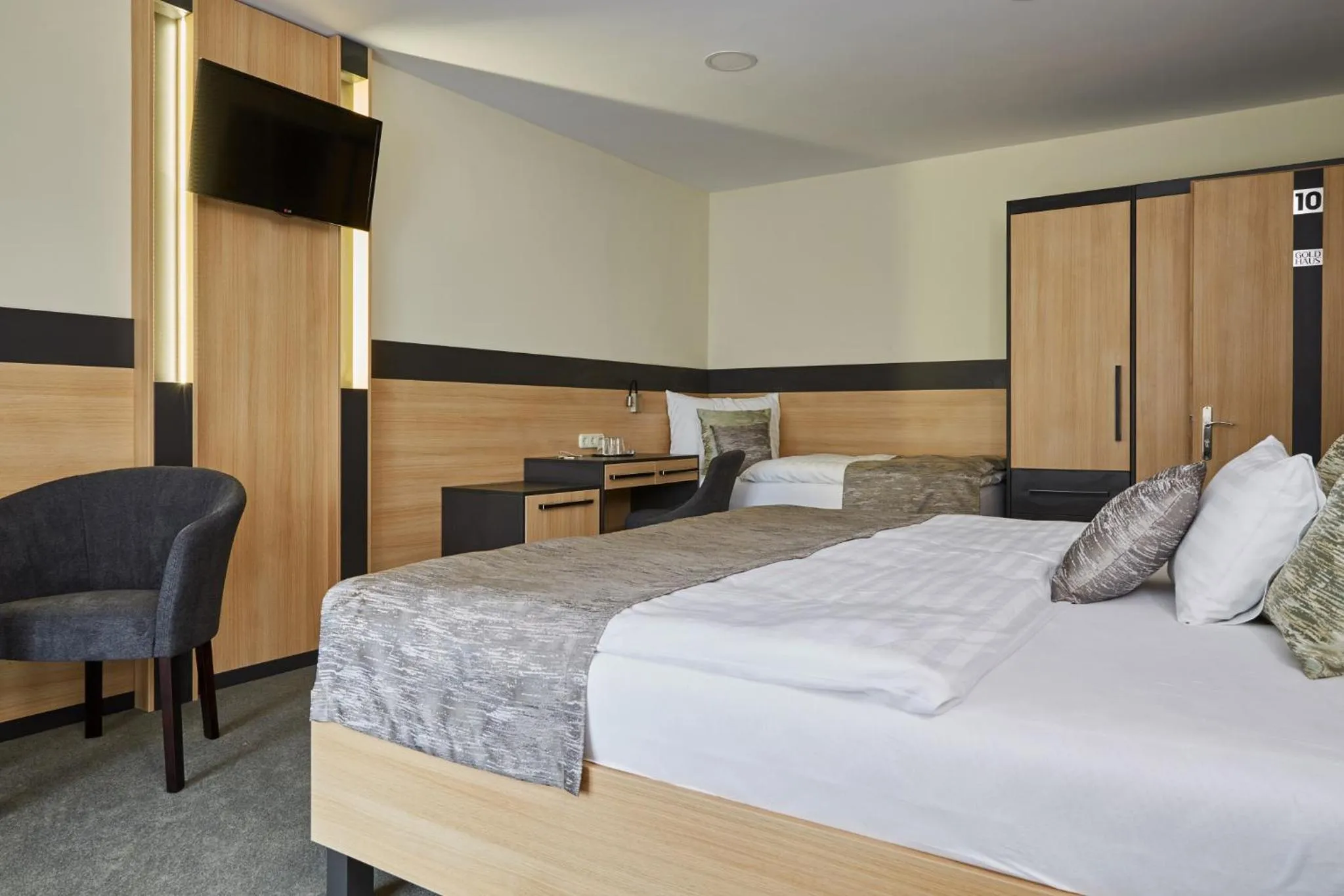 Bed in Gold House Pension