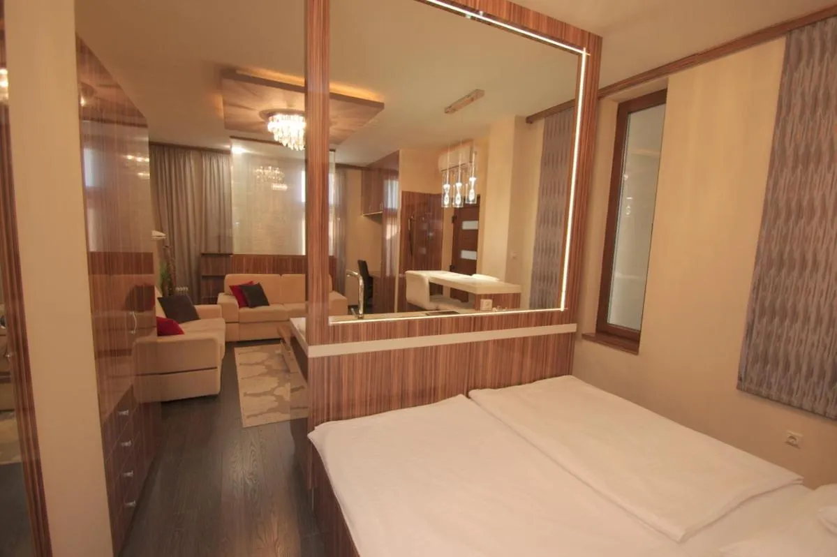 Bed in Hotel Vadászkürt Superior