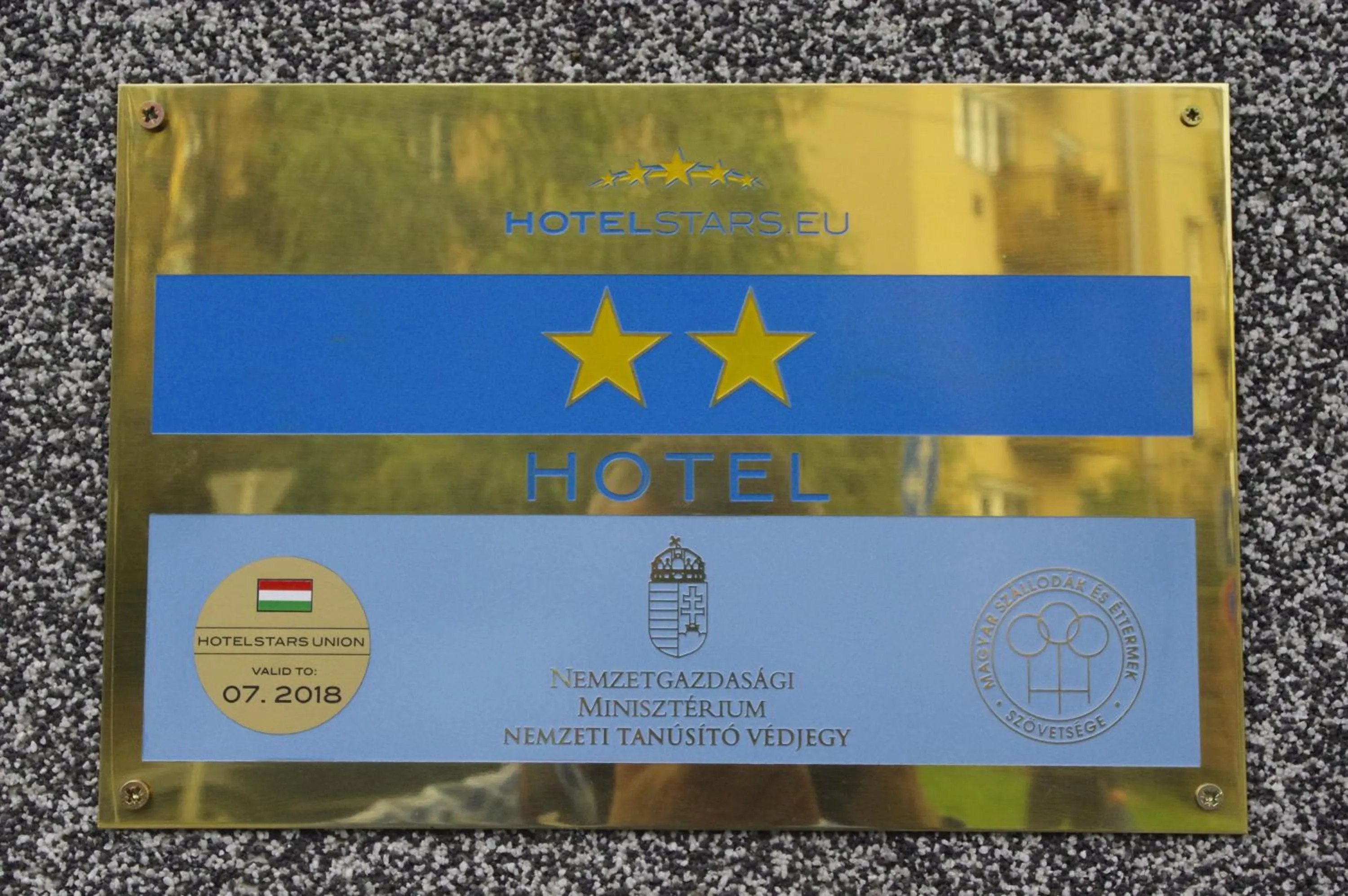 Certificate/Award in Hotel Vadászkürt Superior