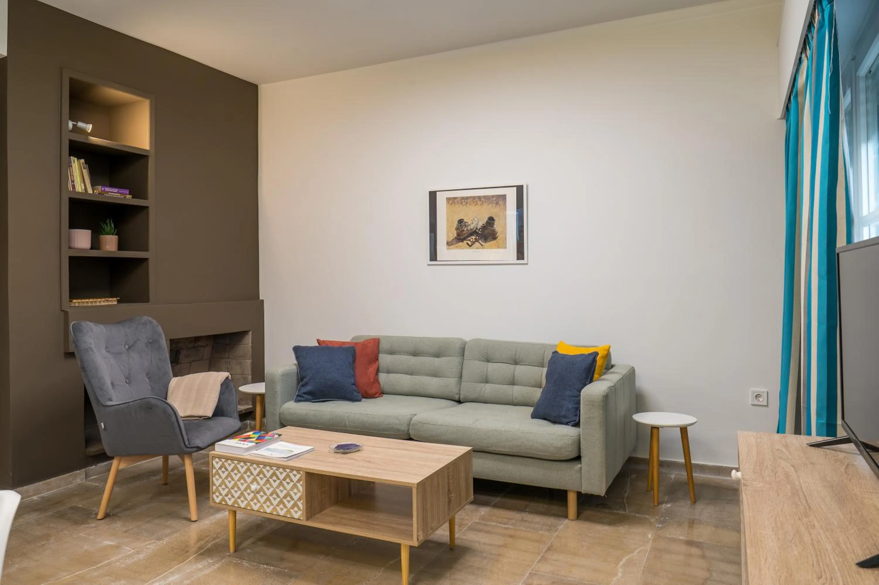 Living room in CHROMA Lodge Rafina