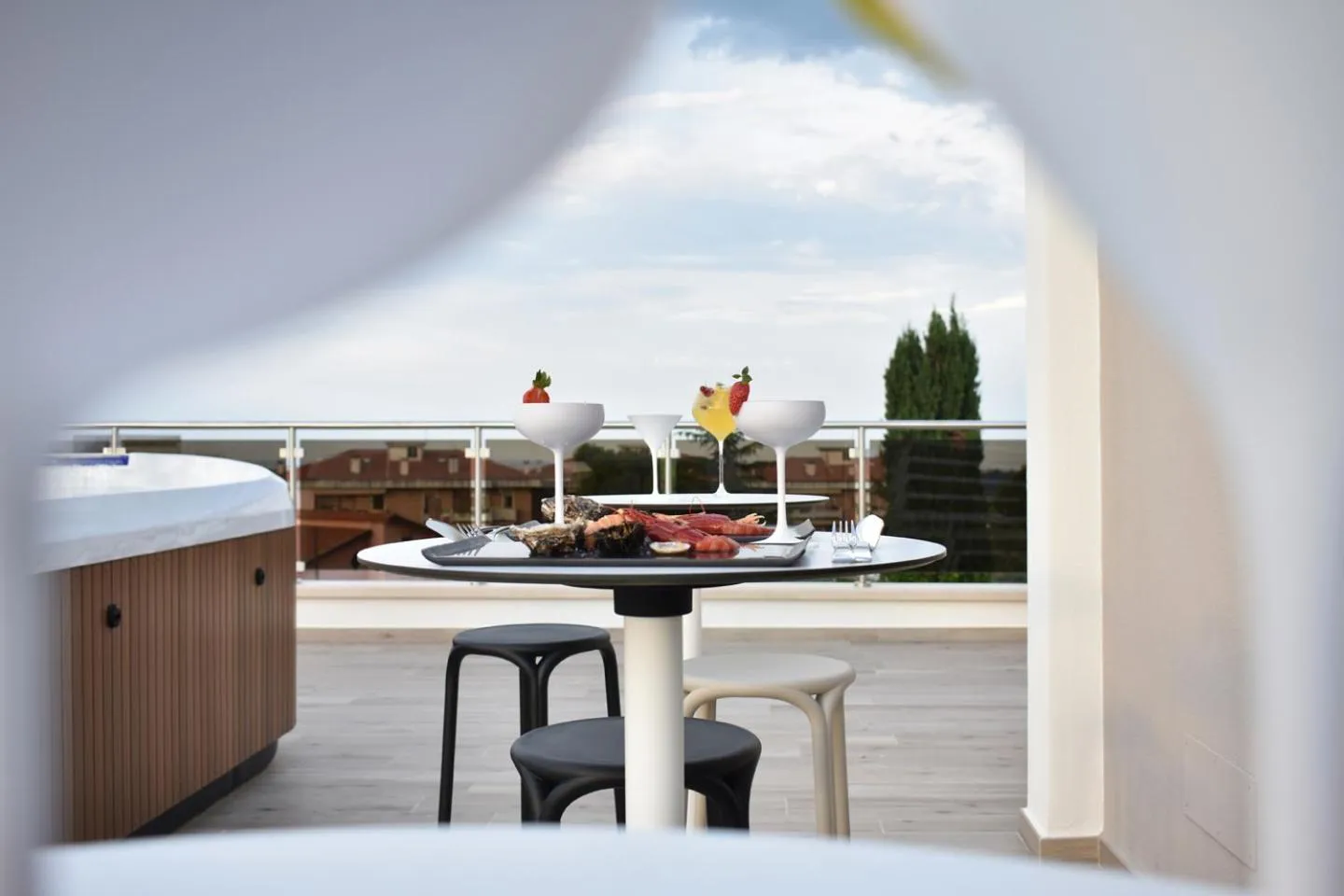 Hot Tub in Tenuta Micoli