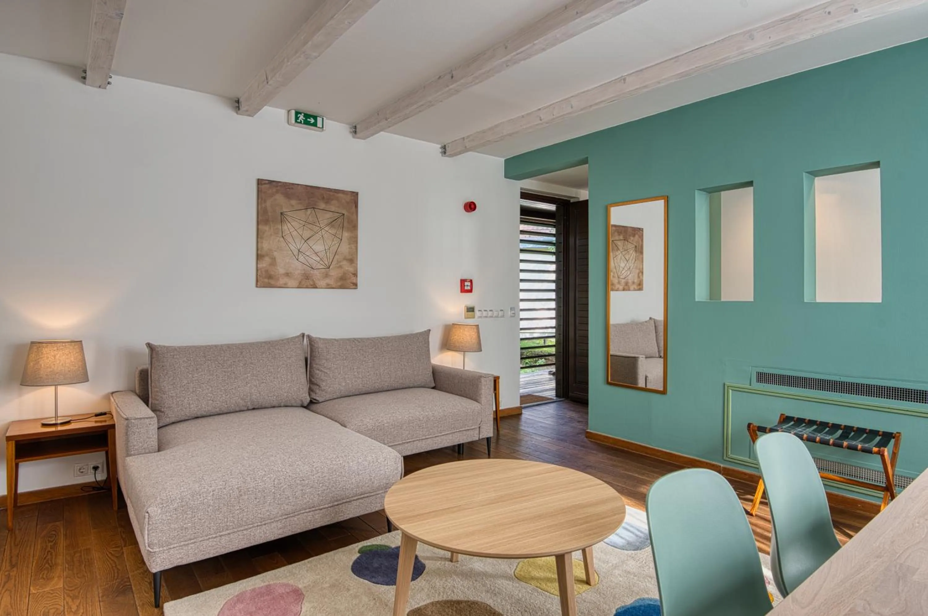 Seating area in Tisza Balneum Hotel