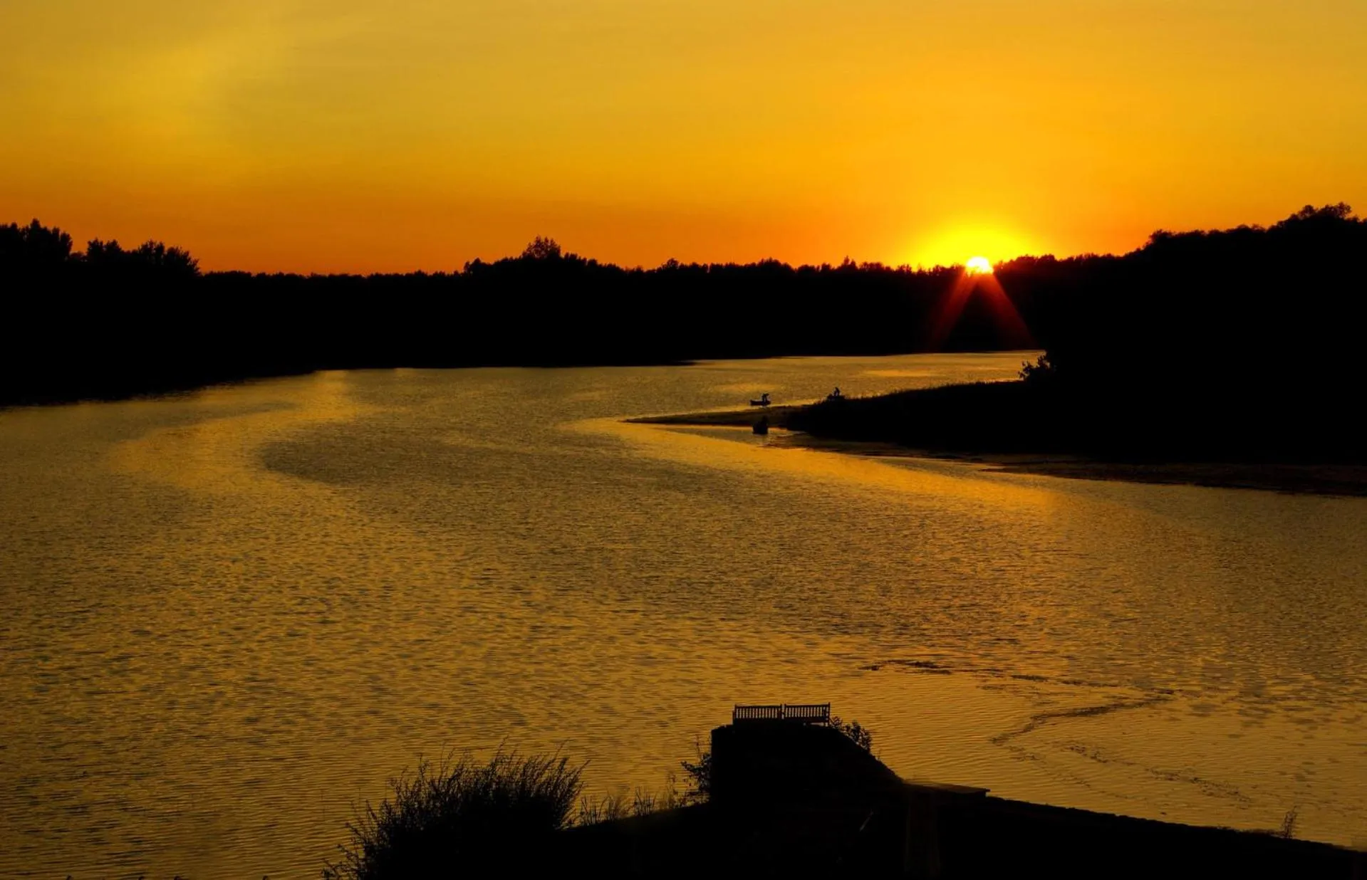 Sunset in Tisza Balneum Hotel
