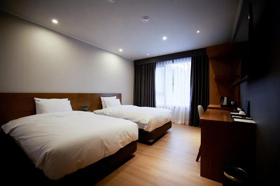 Coffee/tea facilities, Bed in Hotel The Star