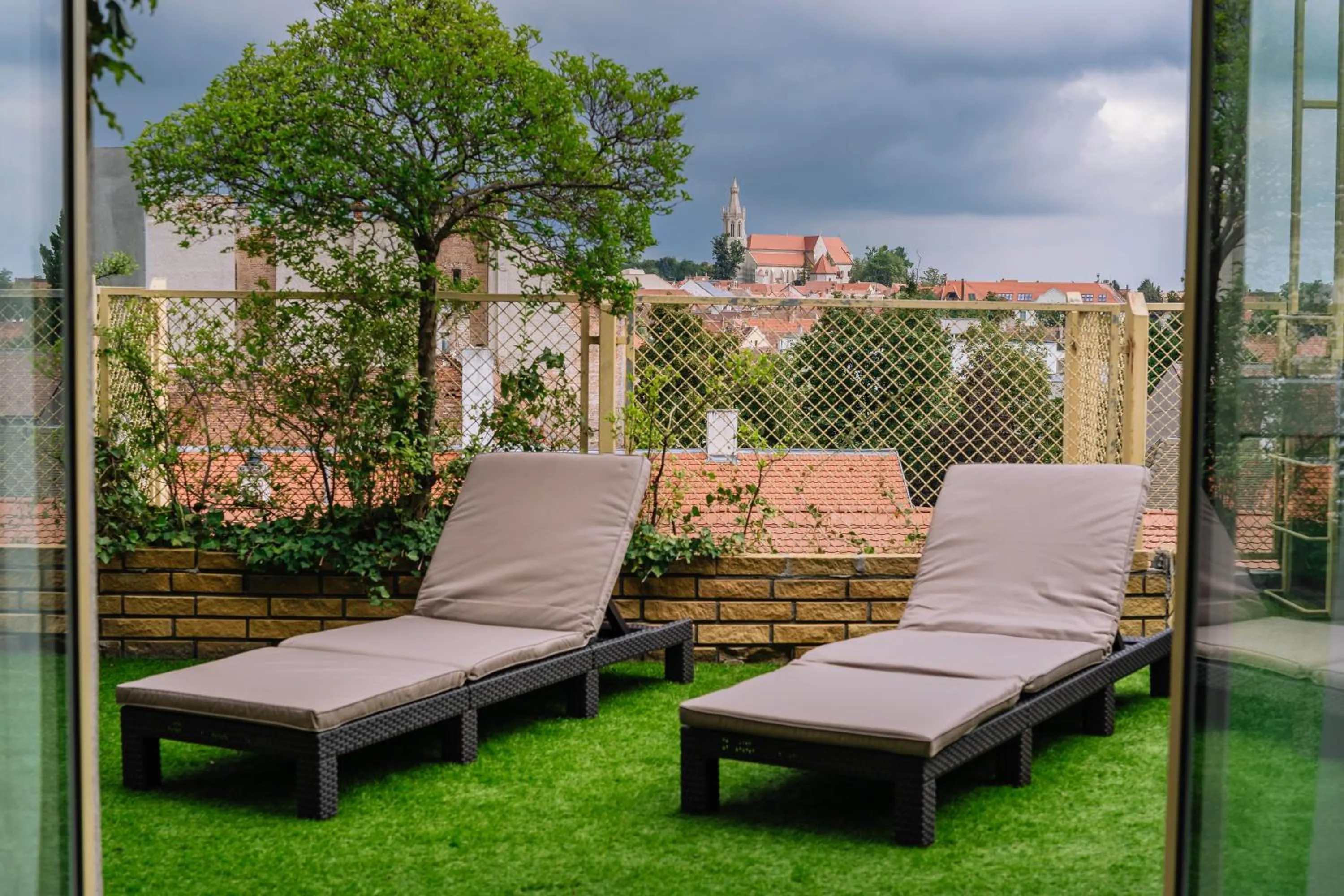 Patio in Pannonia Hotel