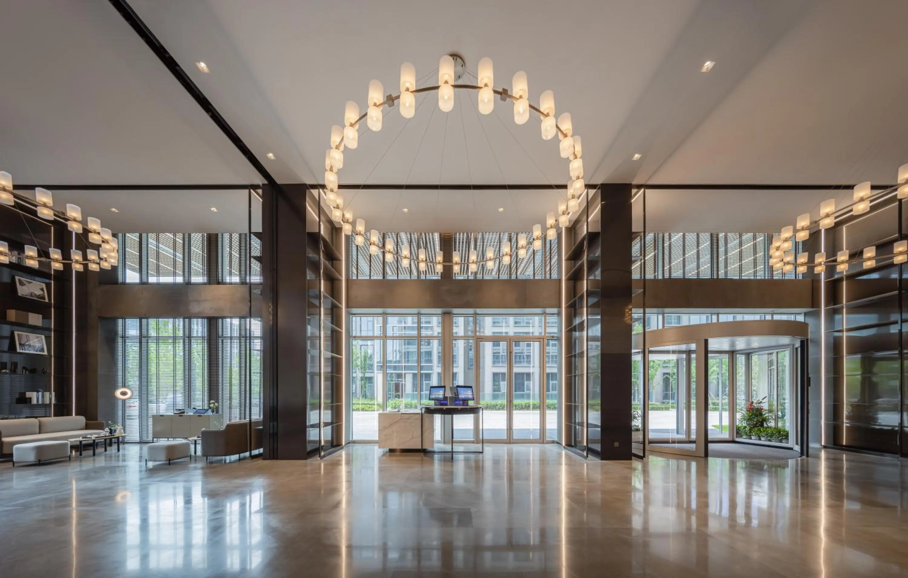Lobby or reception in ParcVue Hotel Residence Nanjing