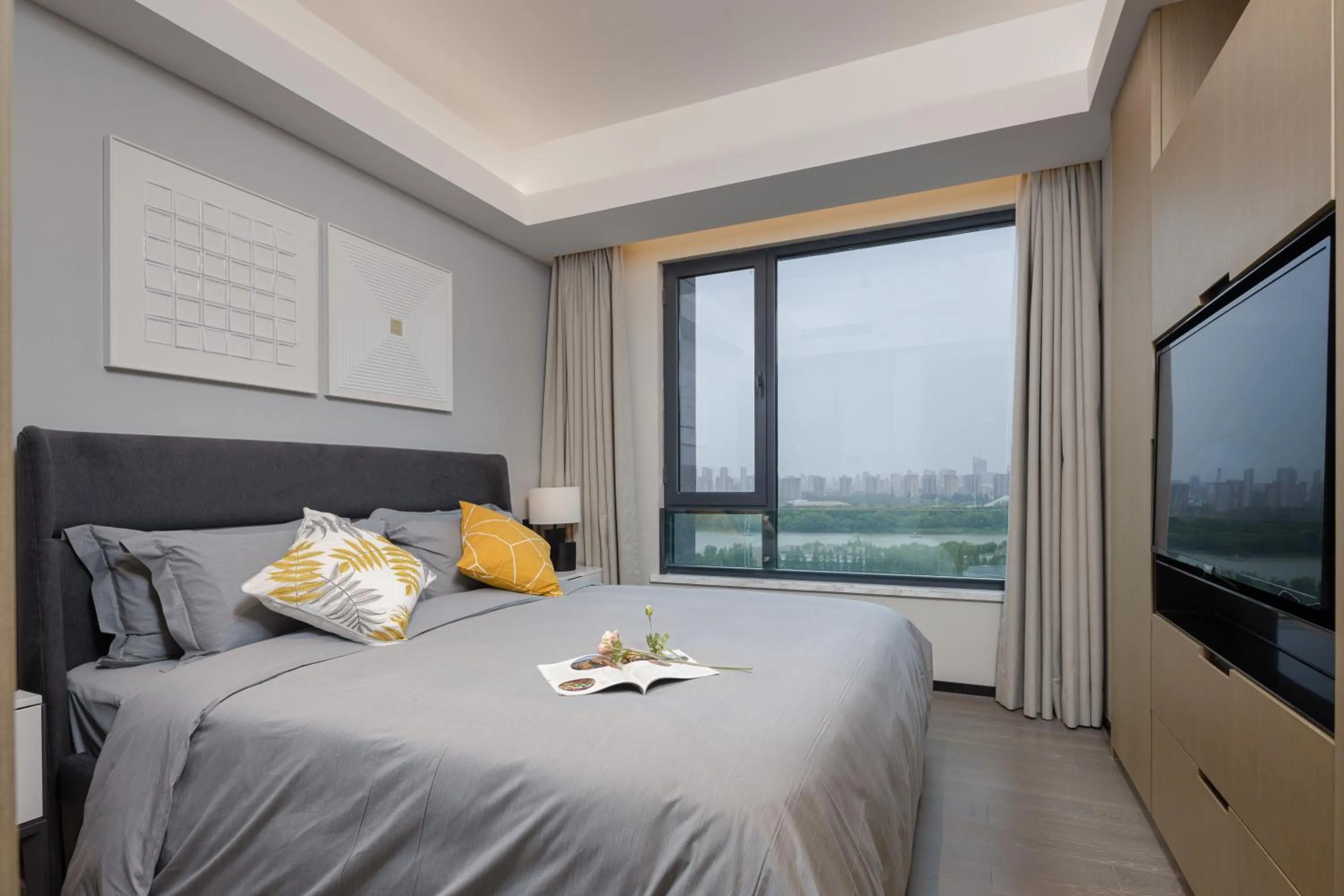 Bed in ParcVue Hotel Residence Nanjing