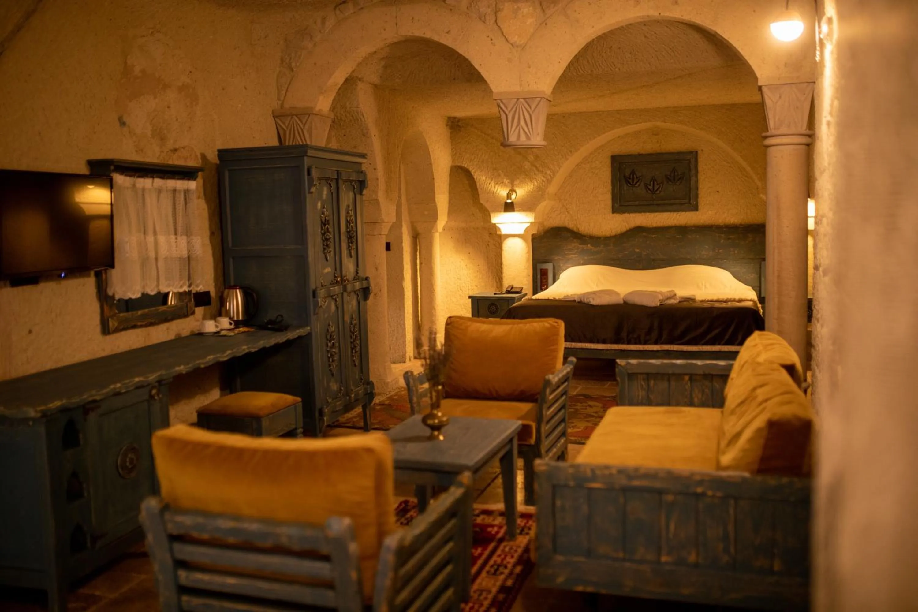 Living room in Pome Granate Cave Hotel