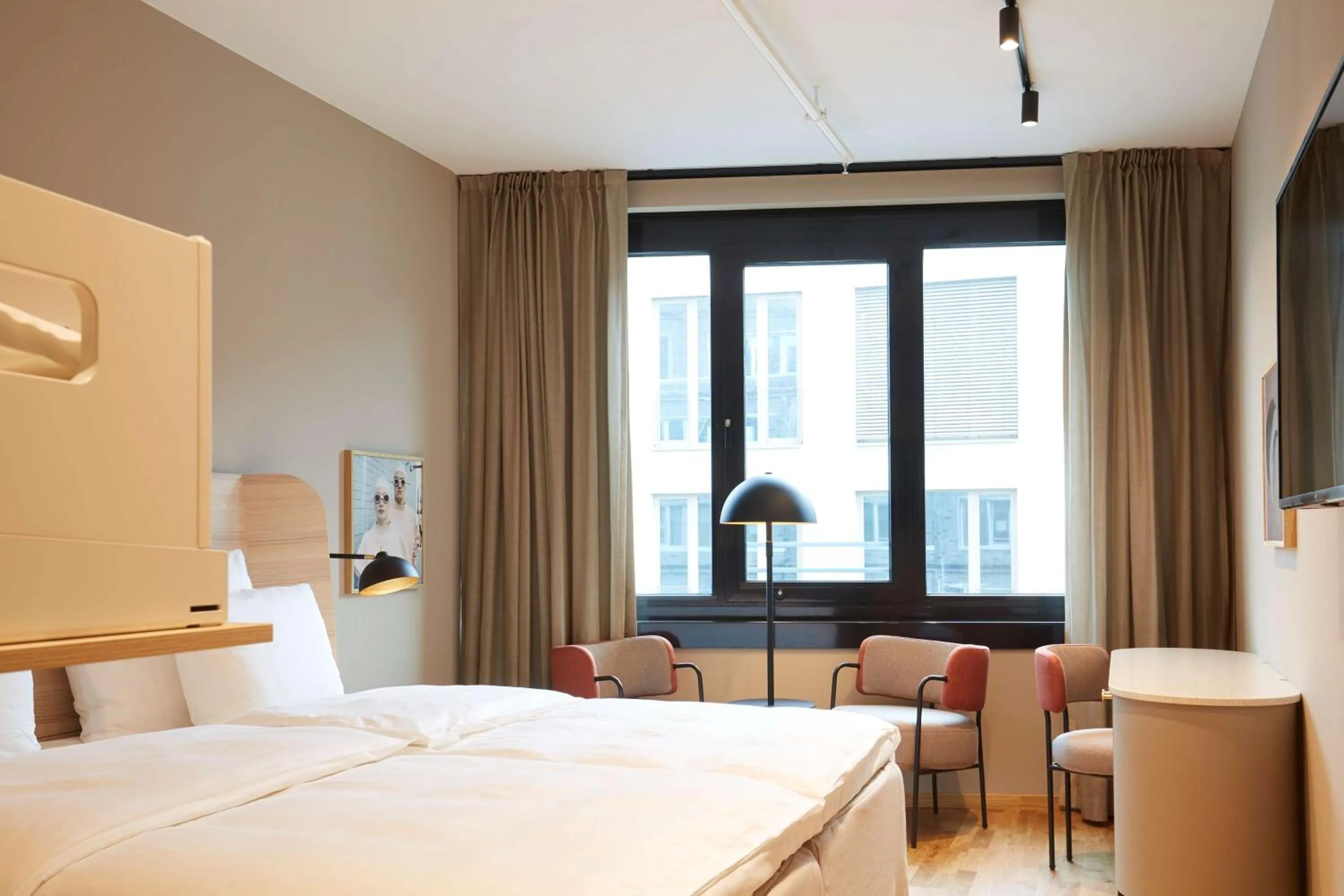 Bedroom, Bed in Scandic München Macherei