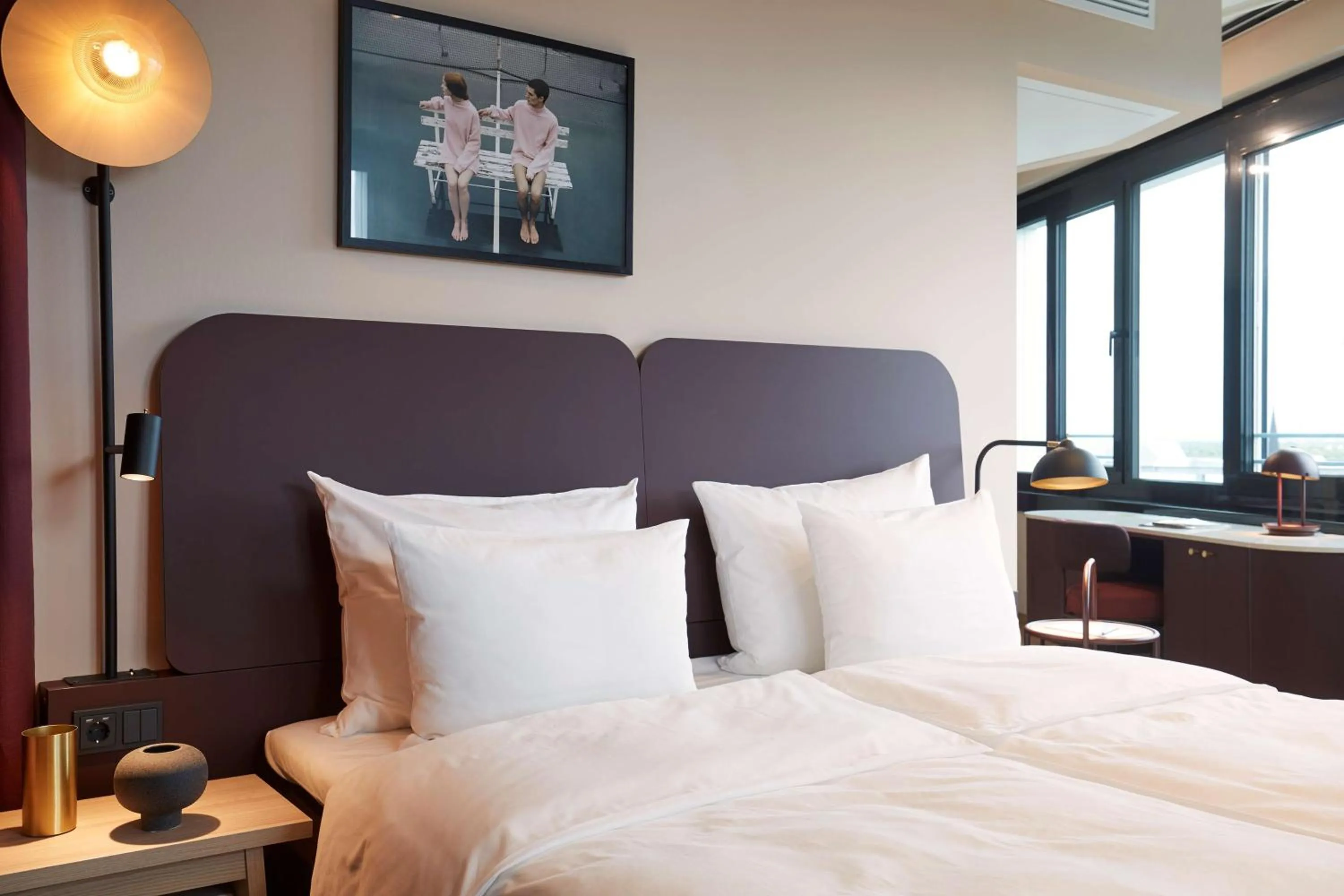 Bedroom, Bed in Scandic München Macherei