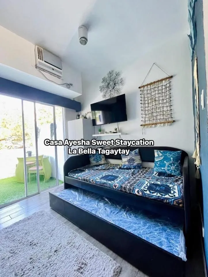 Bed in Casa Ayesha Sweet Staycation at La Bella Tagaytay