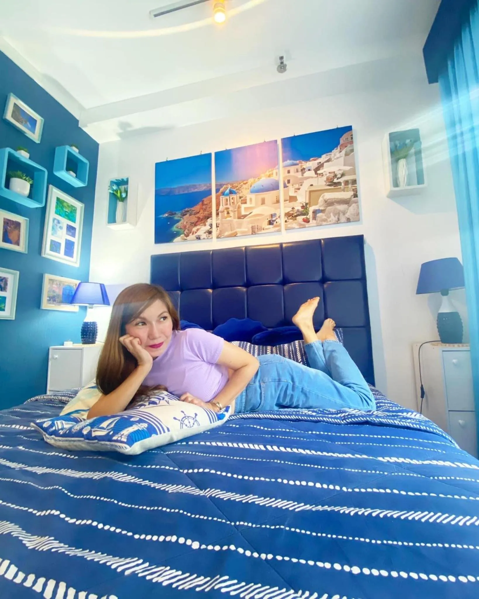 Bed in Casa Ayesha Sweet Staycation at La Bella Tagaytay