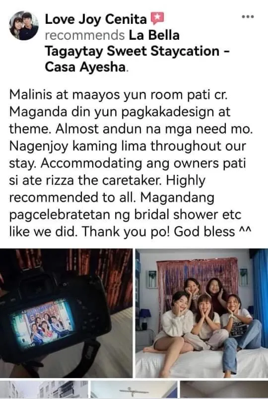 Casa Ayesha Sweet Staycation at La Bella Tagaytay