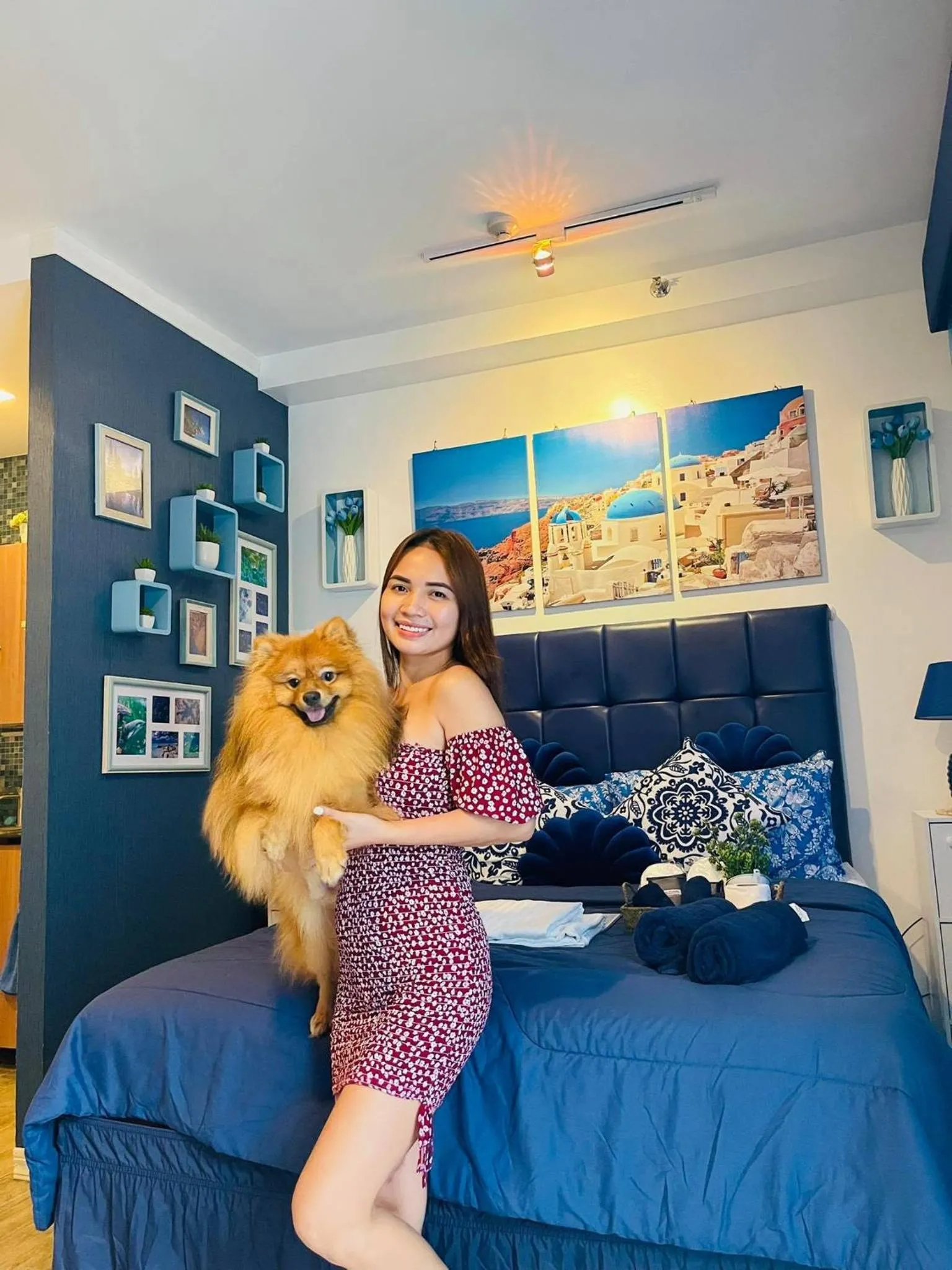 Bed in Casa Ayesha Sweet Staycation at La Bella Tagaytay