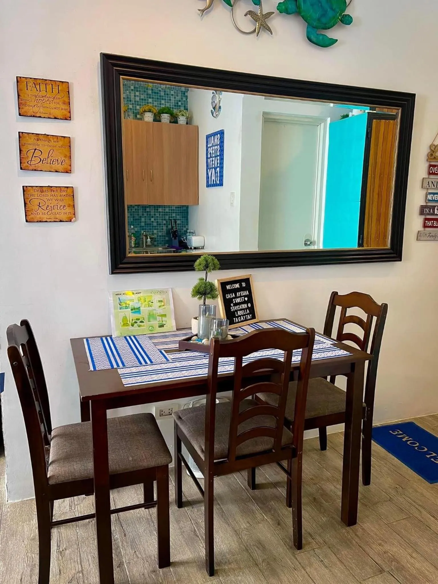 Dining area in Casa Ayesha Sweet Staycation at La Bella Tagaytay