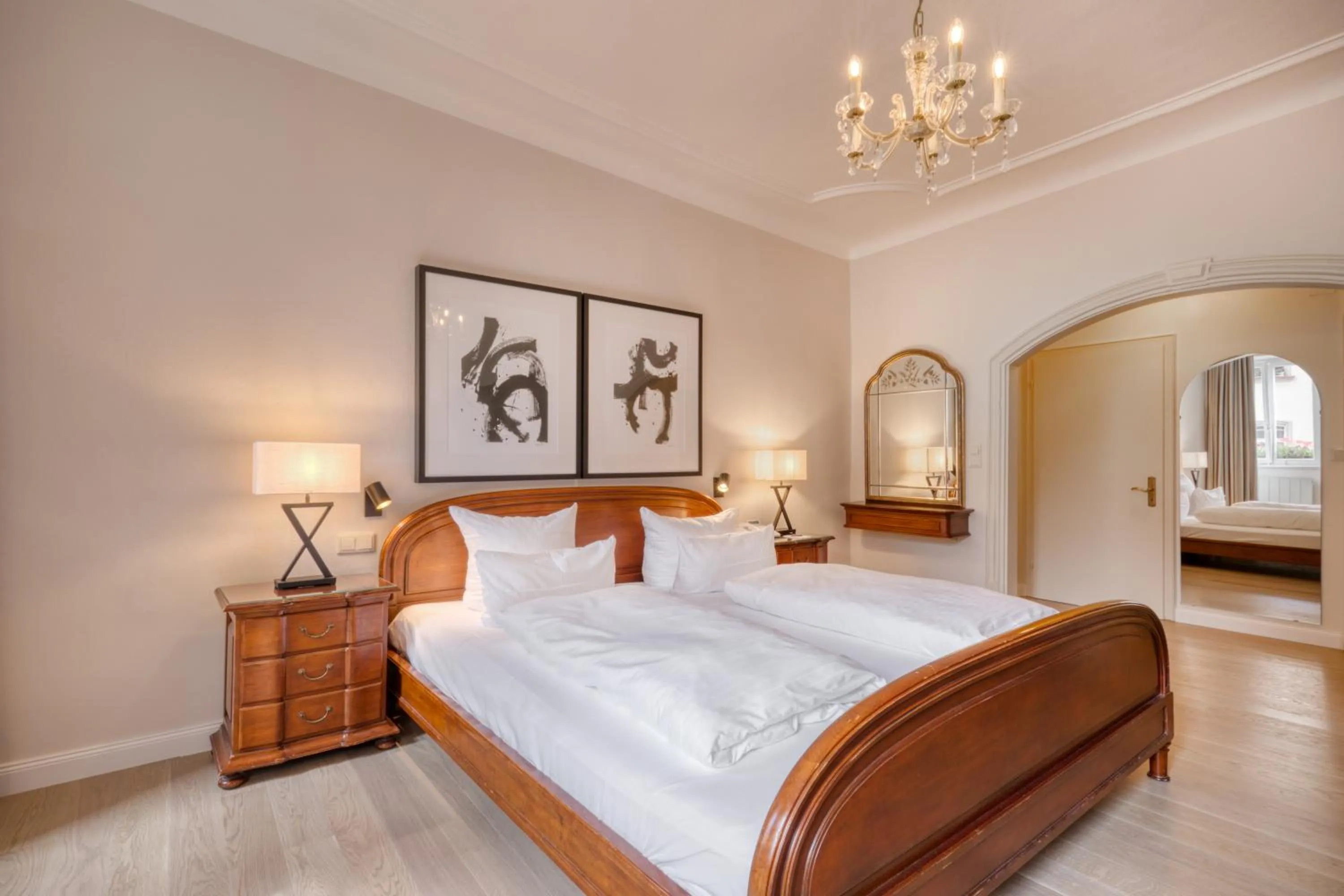 Bed in Hotel Eisenhut