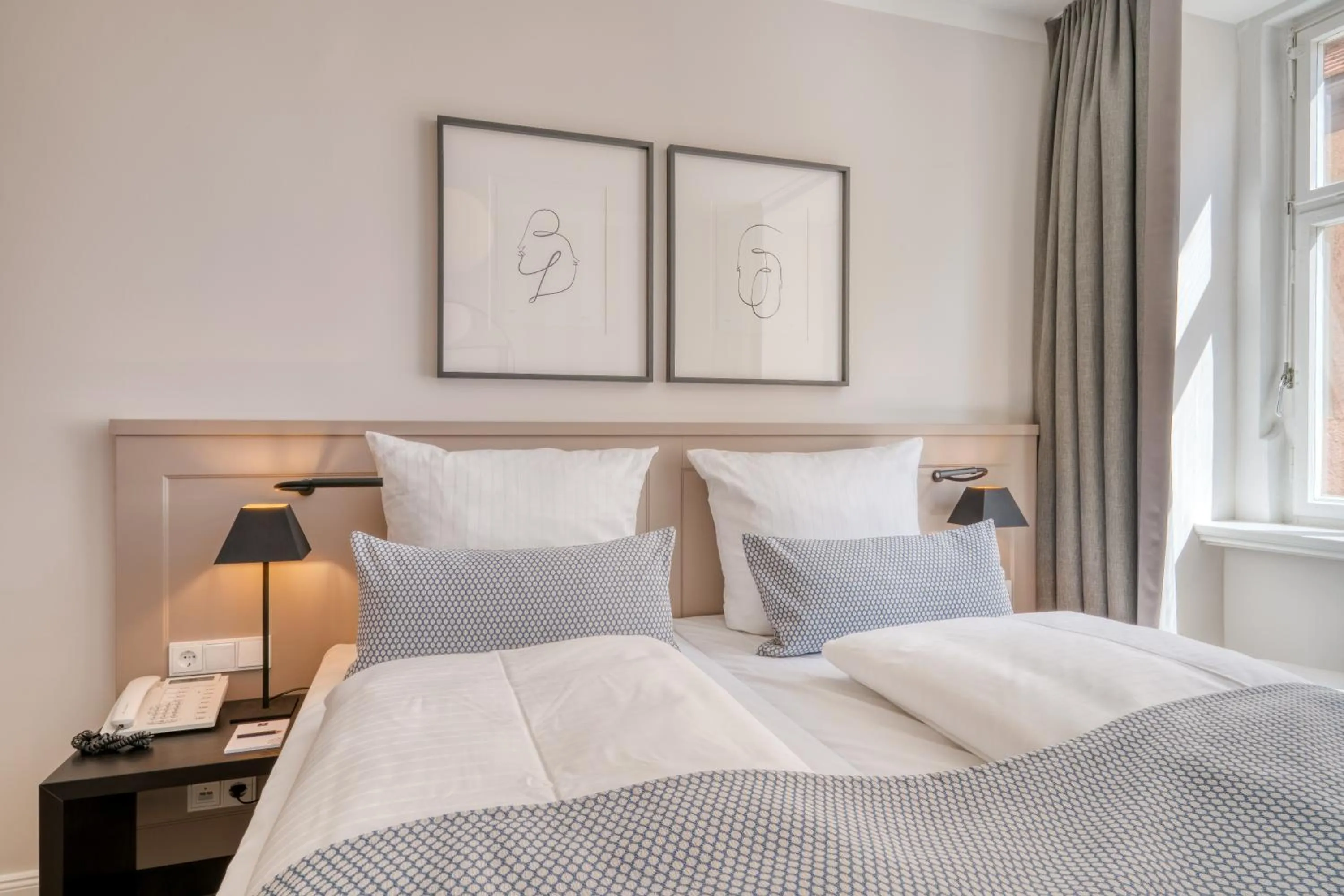 Bed in Hotel Eisenhut