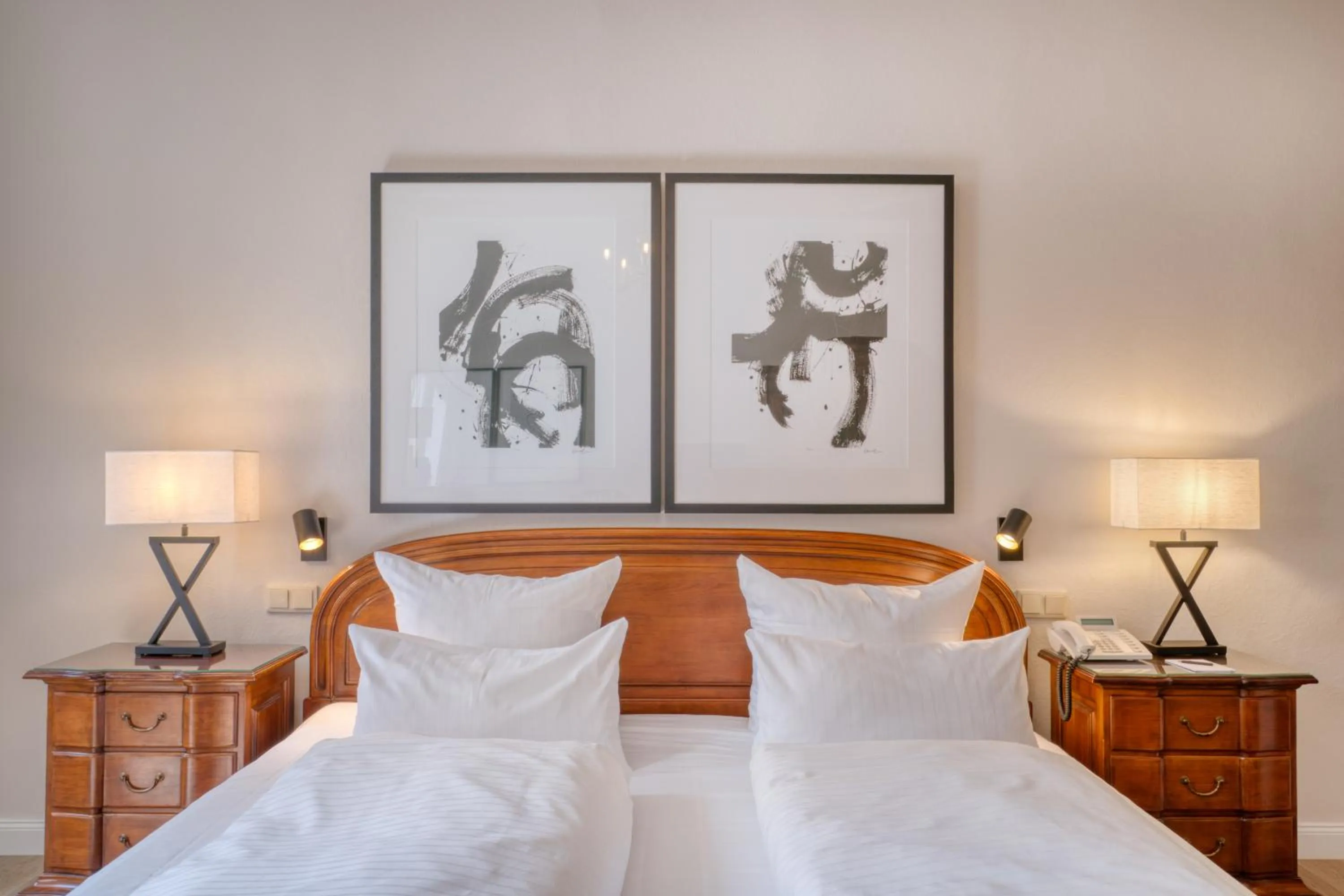 Bed in Hotel Eisenhut