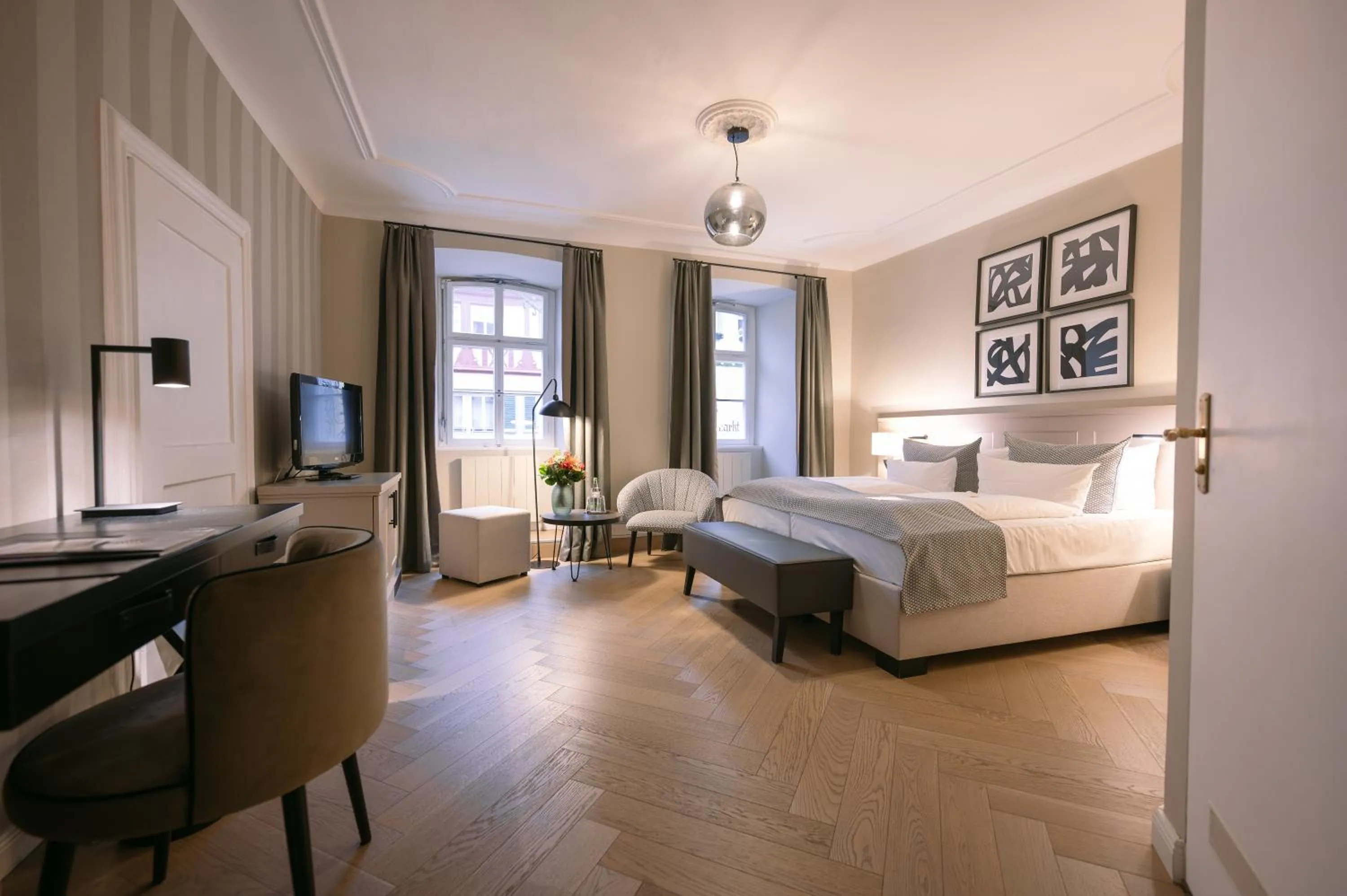 Bed in Hotel Eisenhut