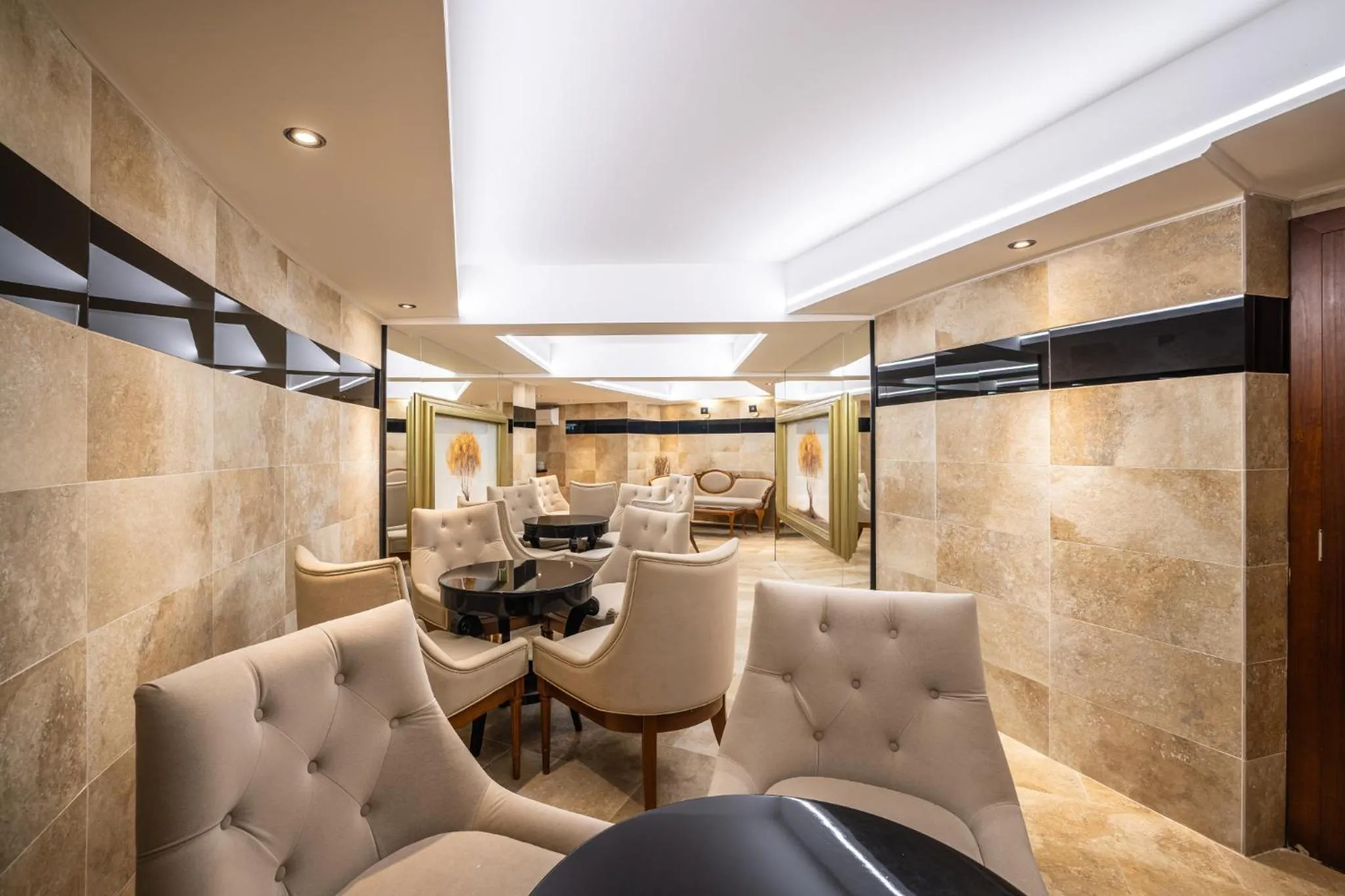 Seating area in Hotel Central