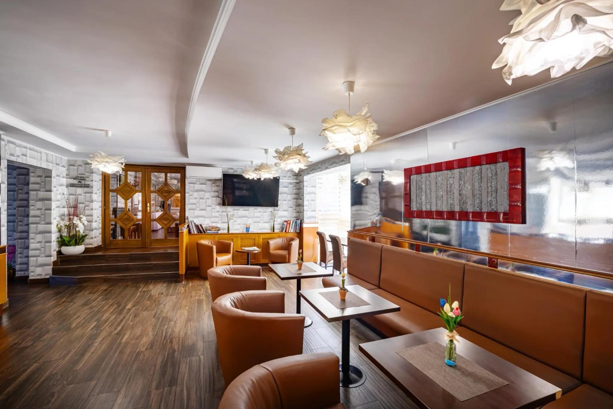 Seating area in Hotel Central