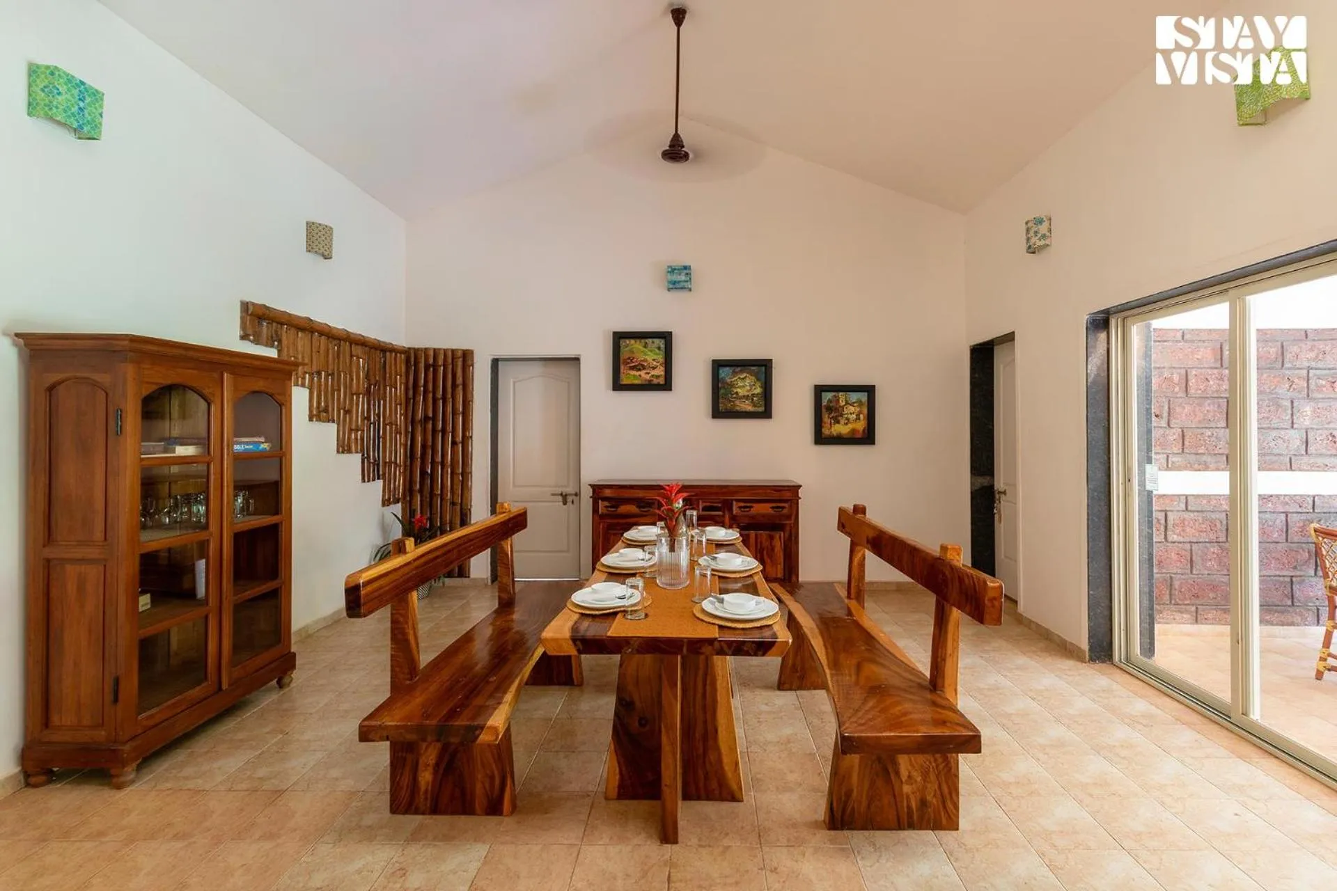Dining area in StayVista at The Conservancy Bungalow - Koynanagar
