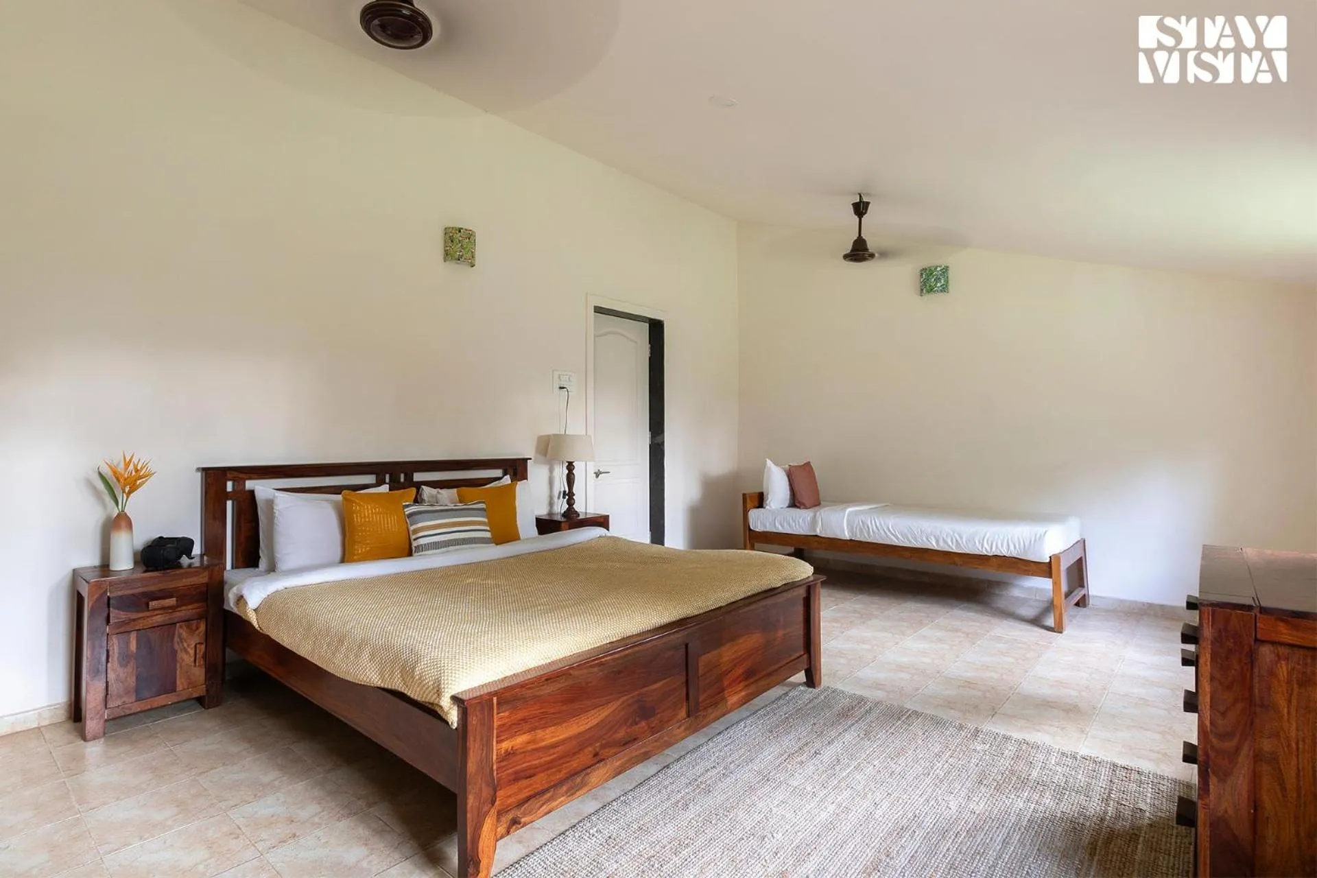 Bedroom, Bed in StayVista at The Conservancy Bungalow - Koynanagar