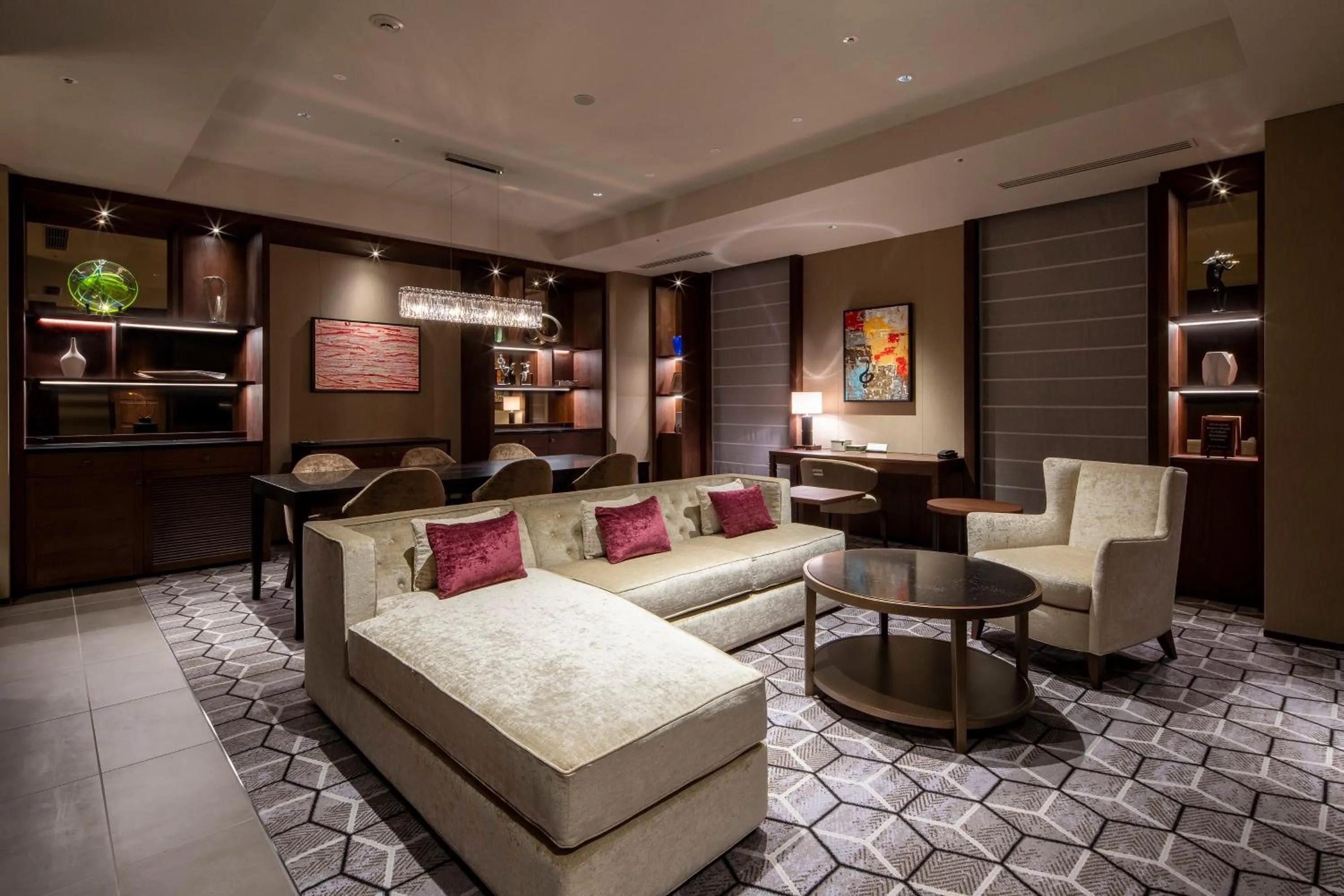 Living room, Bed in Hotel GrandBach Tokyo Ginza