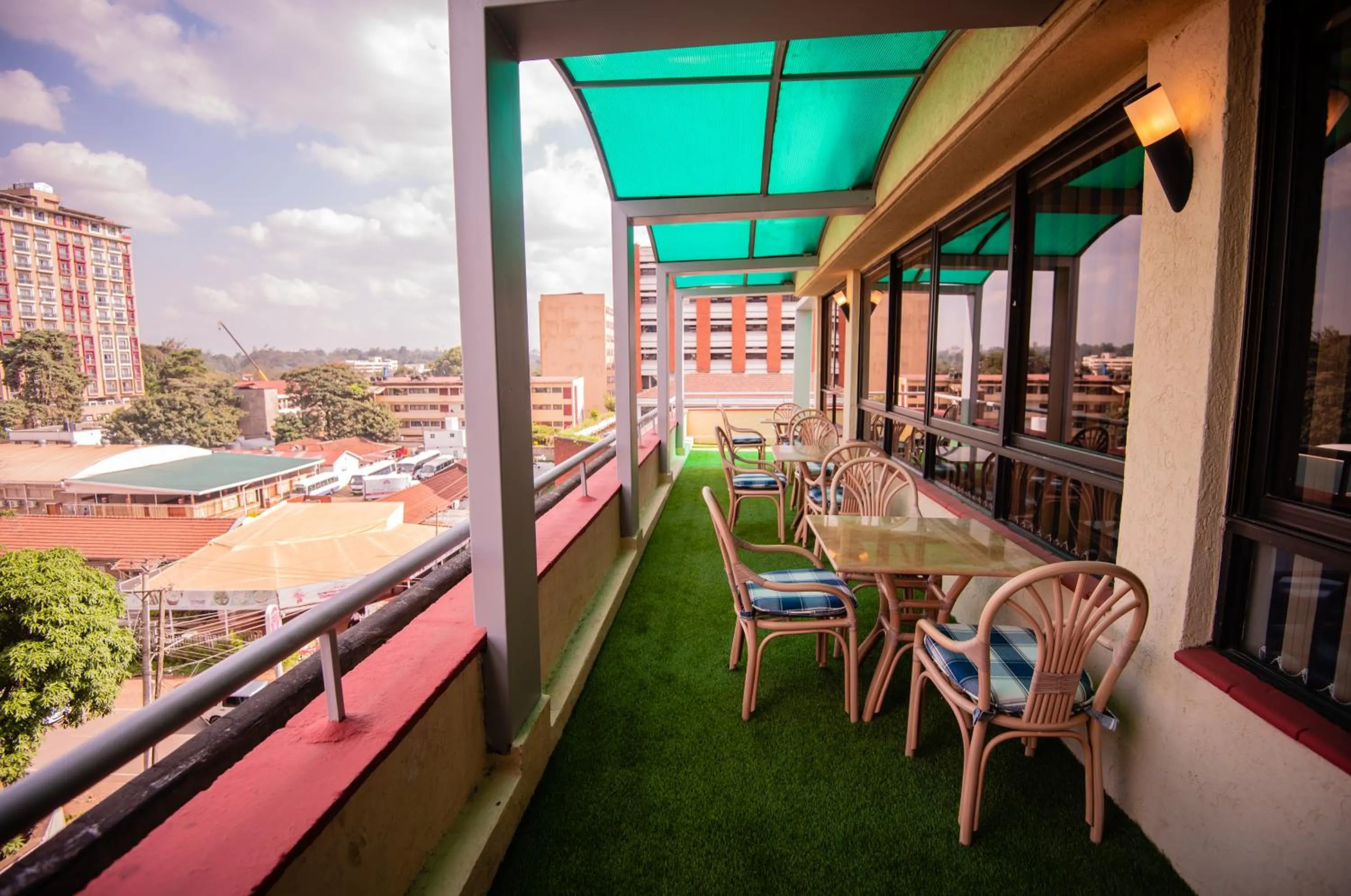 Patio in The Crossroads Hotel, Westlands
