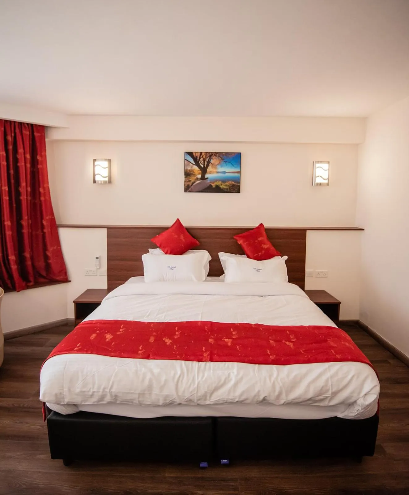 Bed in The Crossroads Hotel, Westlands